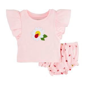 Mud Pie Daisy Pinafore Set-MUD PIE-Little Giant Kidz