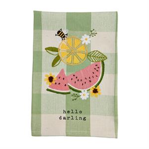 Mud Pie Embroidered Towels- Hello-MUD PIE-Little Giant Kidz