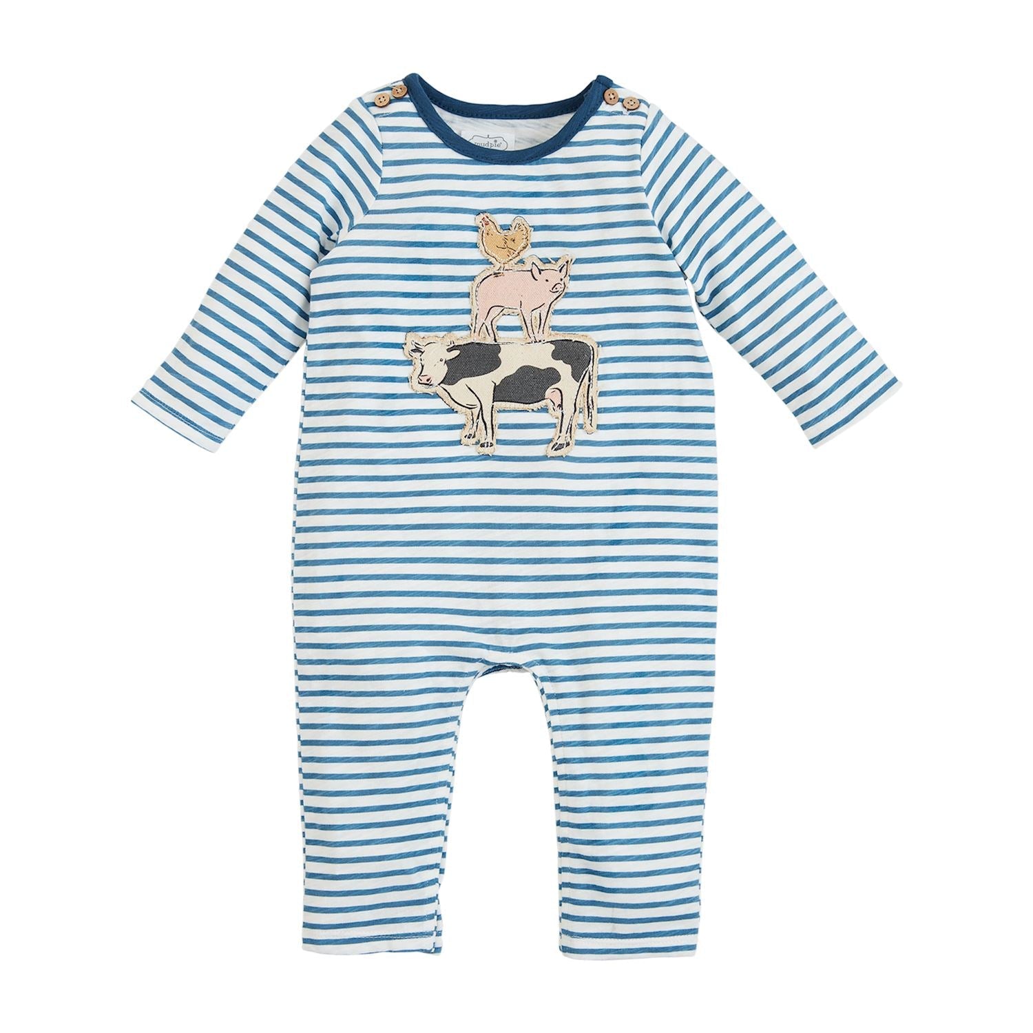 Mud Pie Farm Friends One-Piece-MUD PIE-Little Giant Kidz