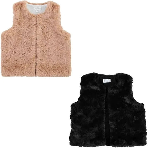 Mud Pie Fur Vest-MUD PIE-Little Giant Kidz