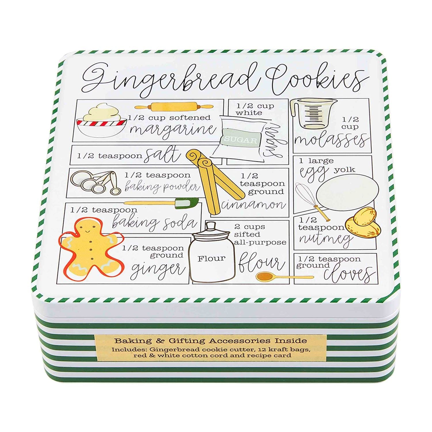 Mud Pie Gingerbread Recipe Tin Set-MUD PIE-Little Giant Kidz