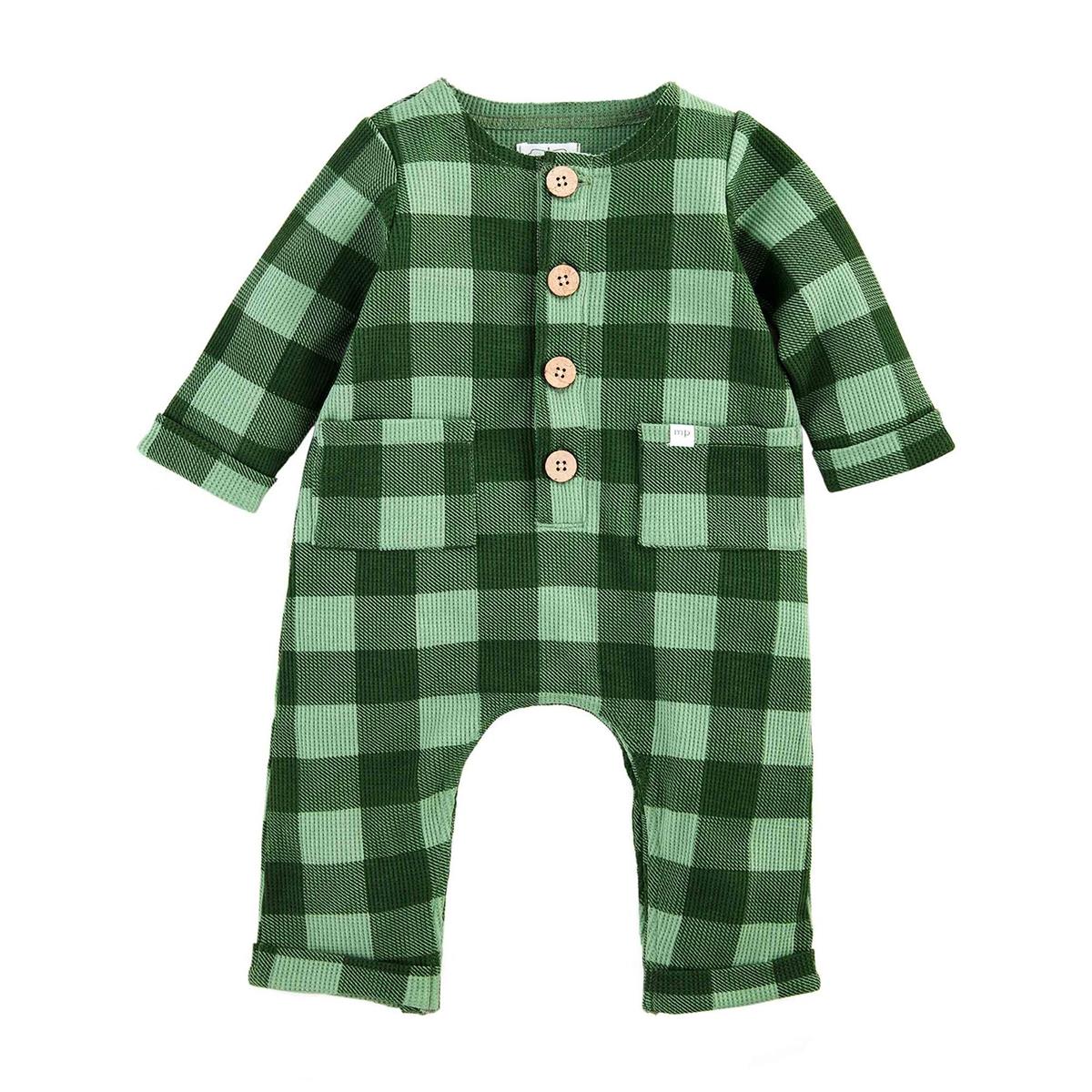 Mud Pie Green Check One-Piece-MUD PIE-Little Giant Kidz