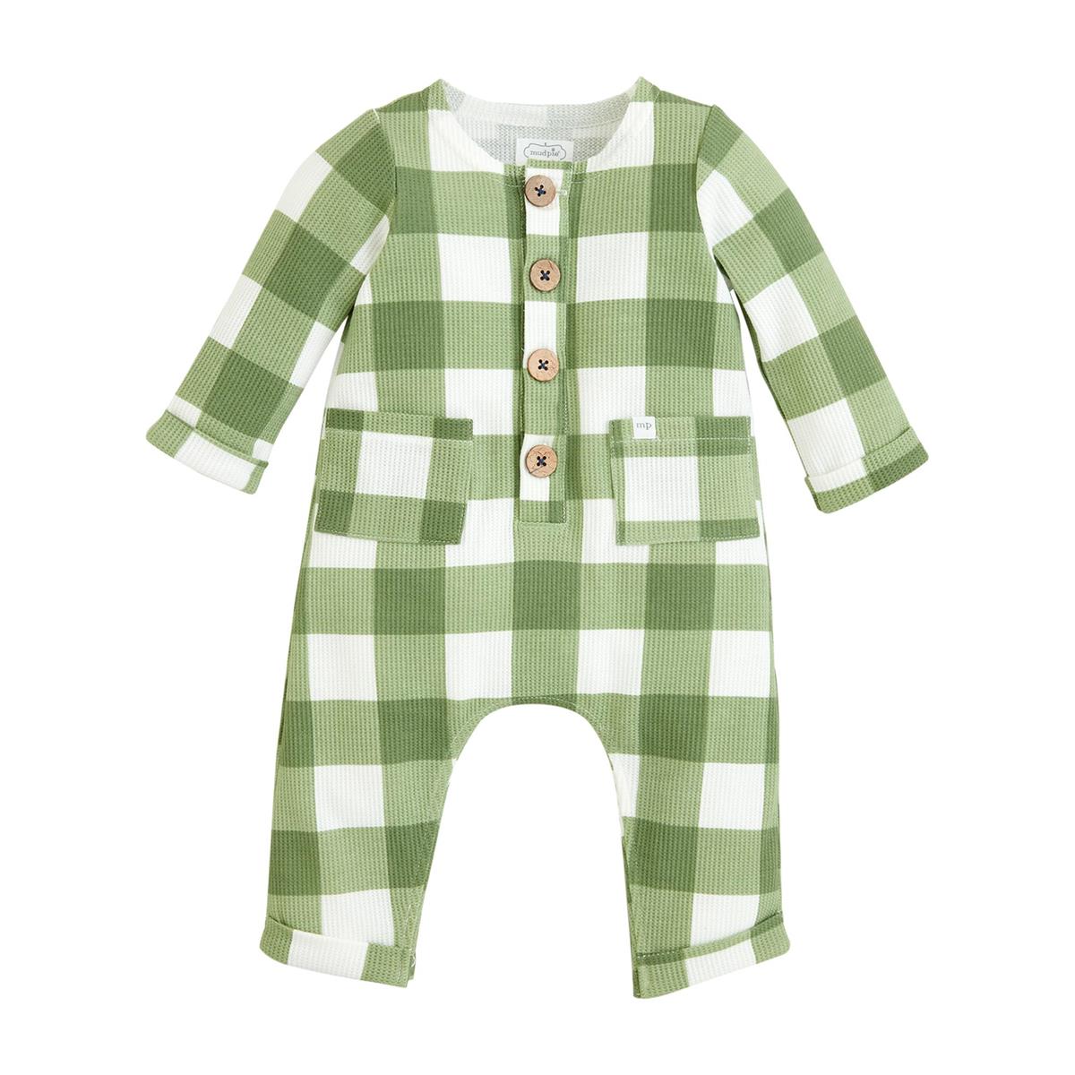 Mud Pie Green Check One-Piece-MUD PIE-Little Giant Kidz