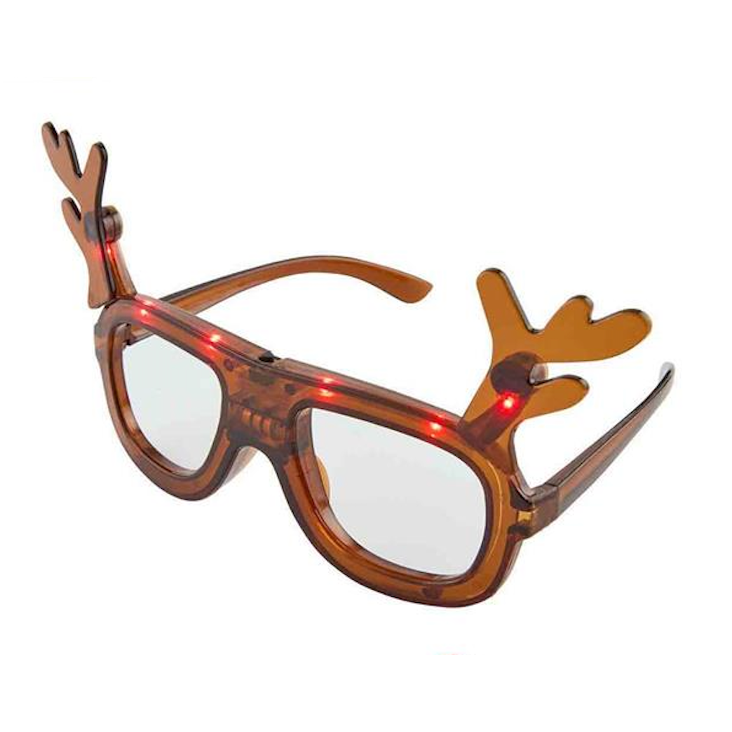 Mud Pie Holiday Light-Up Glasses-MUD PIE-Little Giant Kidz