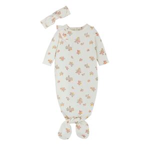 Mud Pie Ivory Pointelle Gown-MUD PIE-Little Giant Kidz