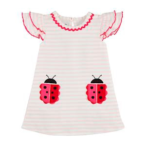 Mud Pie Ladybug T-Shirt Dress-MUD PIE-Little Giant Kidz