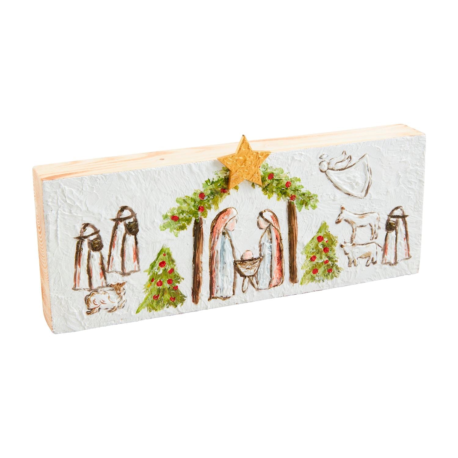 Mud Pie Nativity Plaque-MUD PIE-Little Giant Kidz