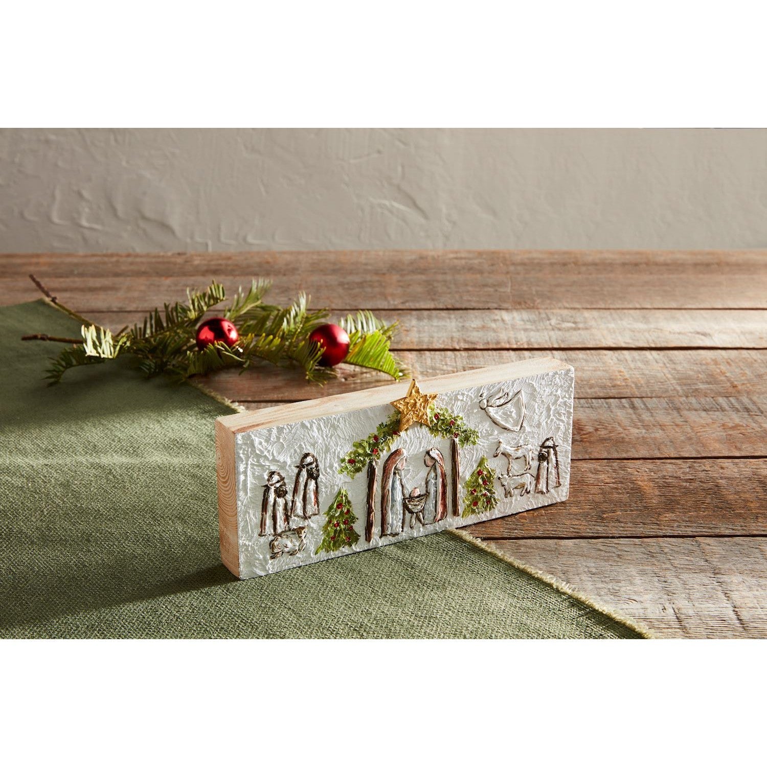 Mud Pie Nativity Plaque-MUD PIE-Little Giant Kidz