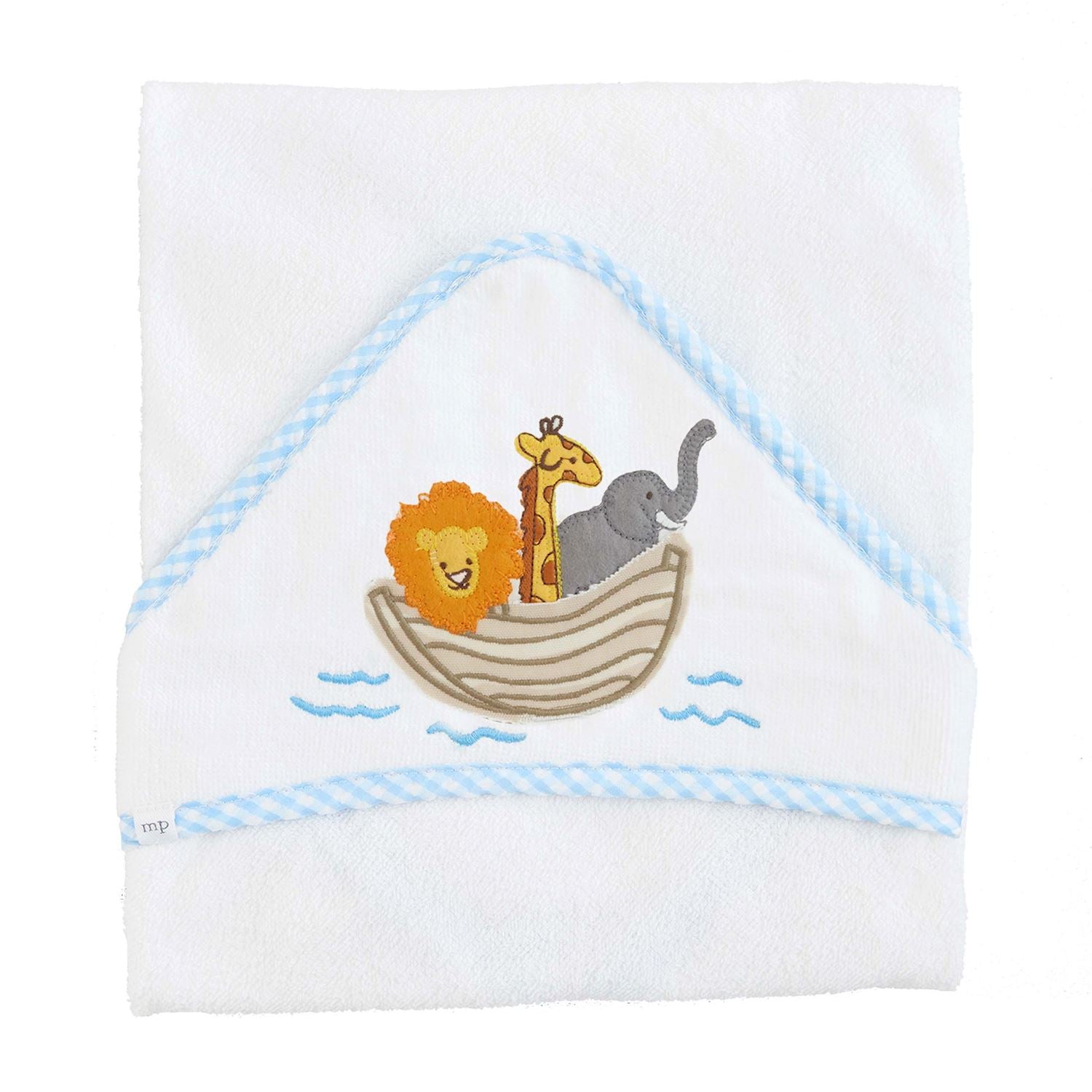 Mud Pie Noah's Ark Applique Hooded Towel-MUD PIE-Little Giant Kidz