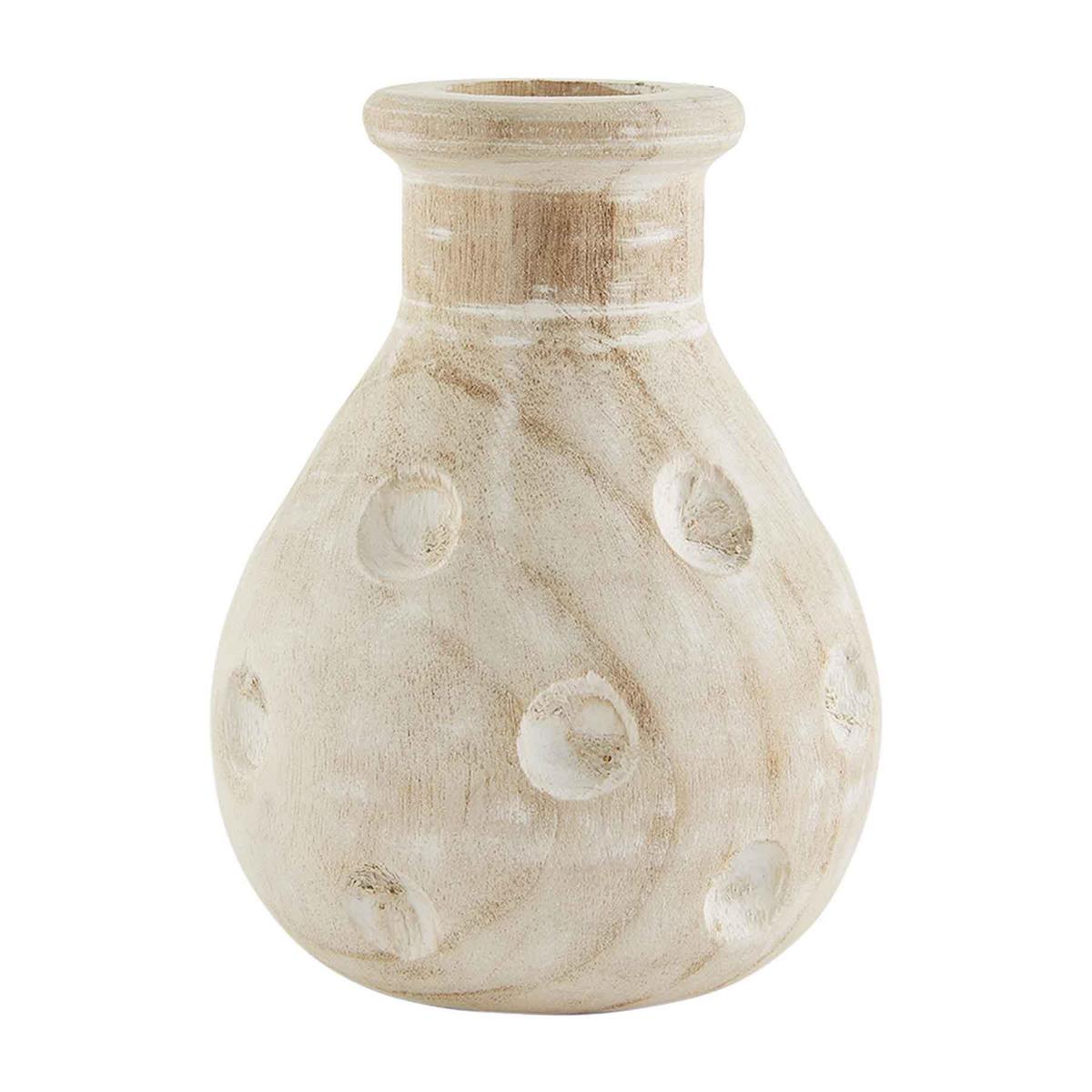 Mud Pie Paulownia Dotted Vase-MUD PIE-Little Giant Kidz