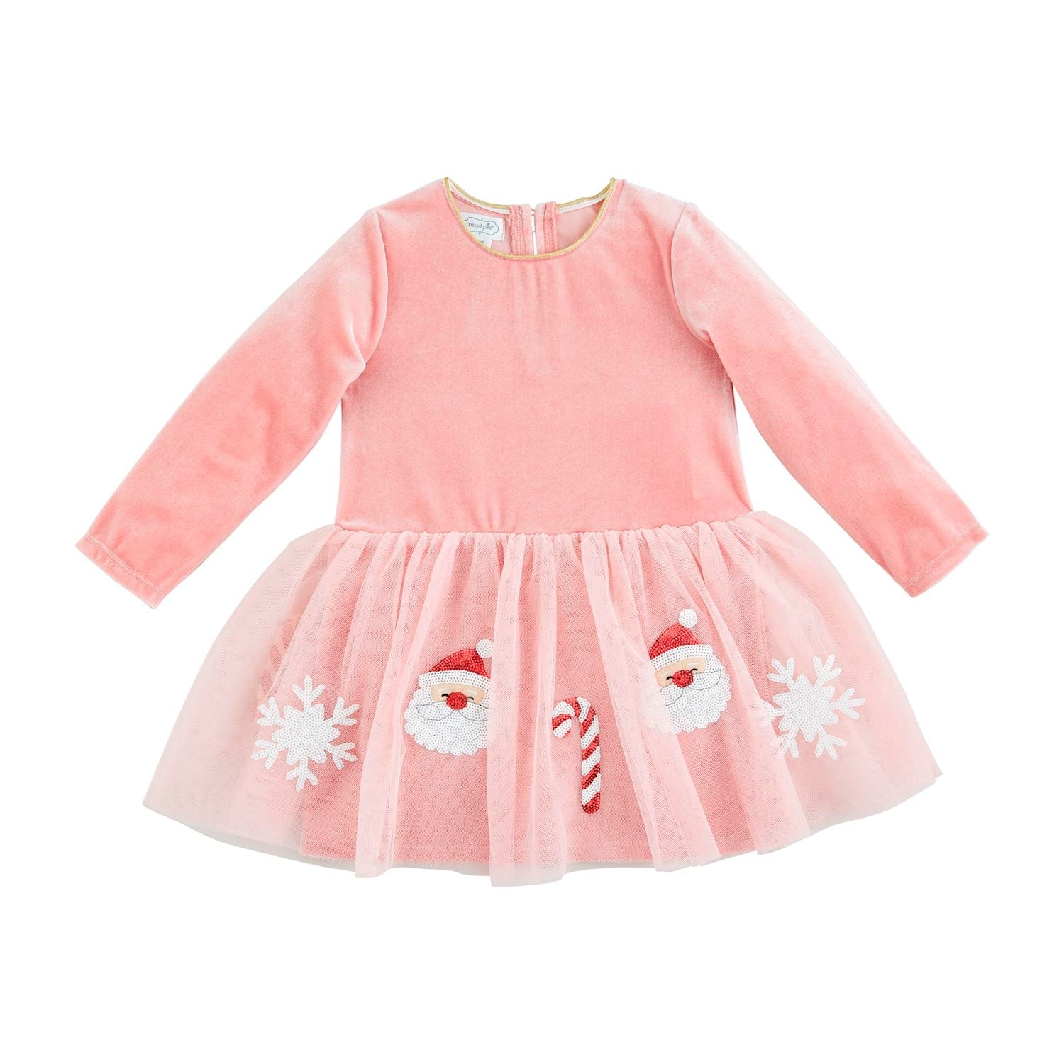 Mud Pie Pink Christmas Sequin Tutu Dress-MUD PIE-Little Giant Kidz