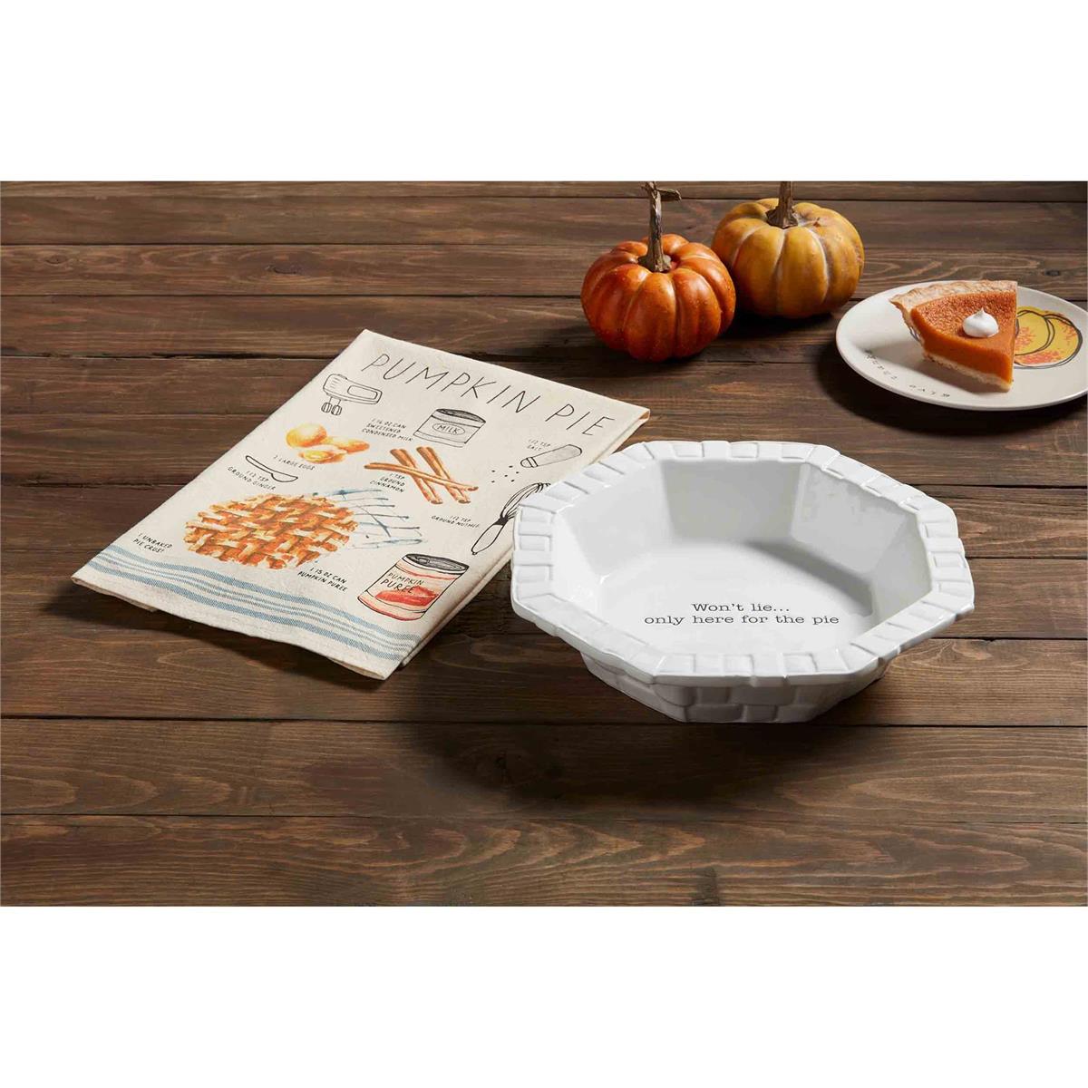 Mud Pie Pumpkin Pie Dish & Towel Set-MUD PIE-Little Giant Kidz