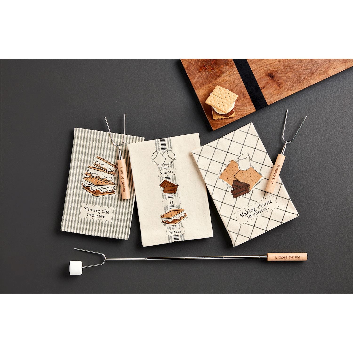 Mud Pie S'more Towel & Skewer Sets-MUD PIE-Little Giant Kidz