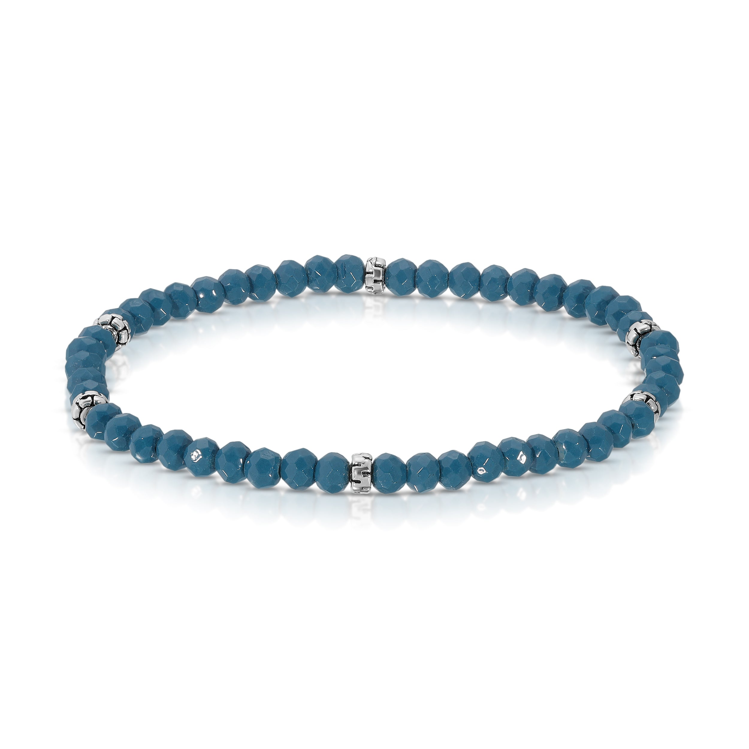 My FUN Colors Mini Crystal Bracelet Aegean Blue / Silver Accent-My FUN Colors-Little Giant Kidz