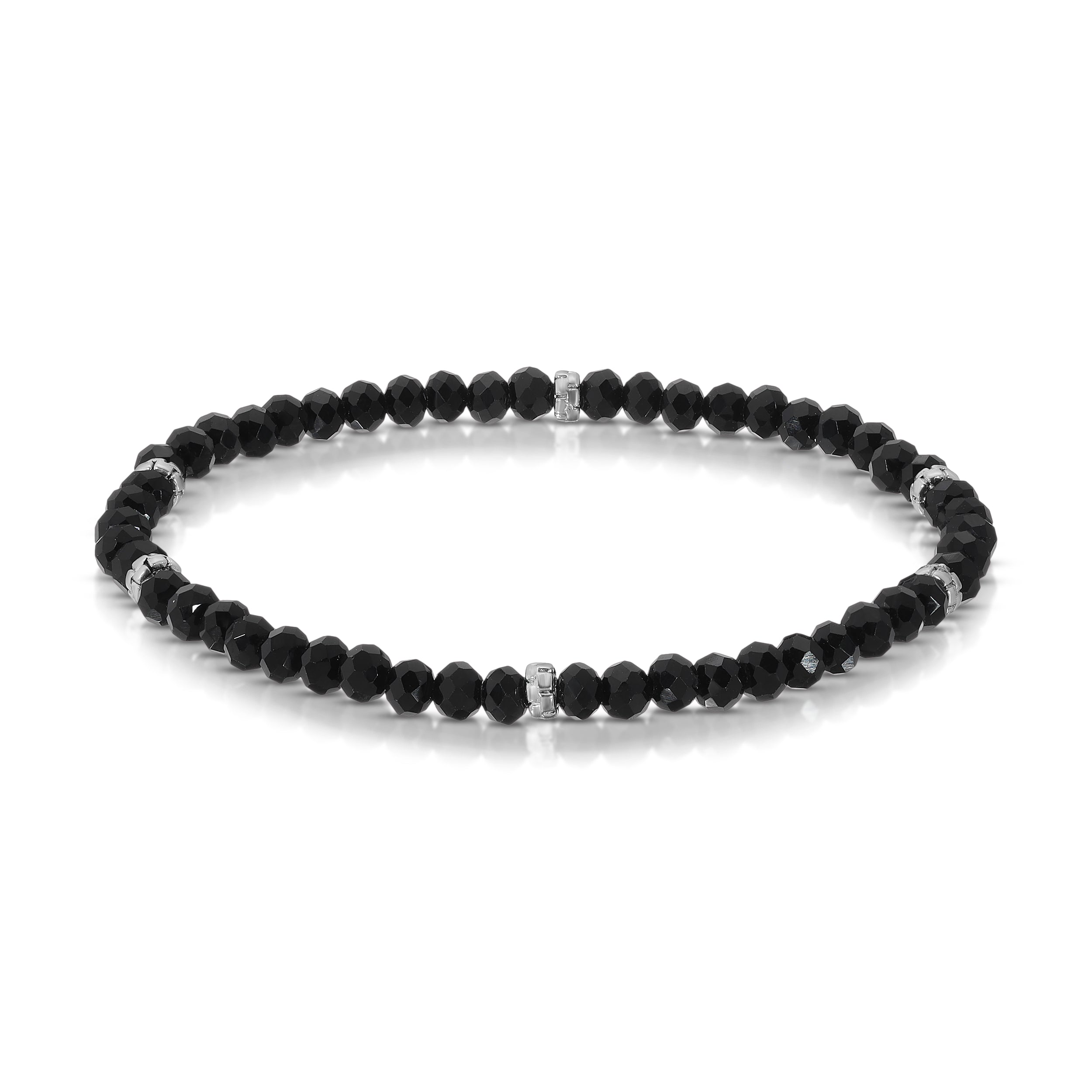 My FUN Colors Mini Crystal Bracelet Black Crystal / Silver Accent-My FUN Colors-Little Giant Kidz