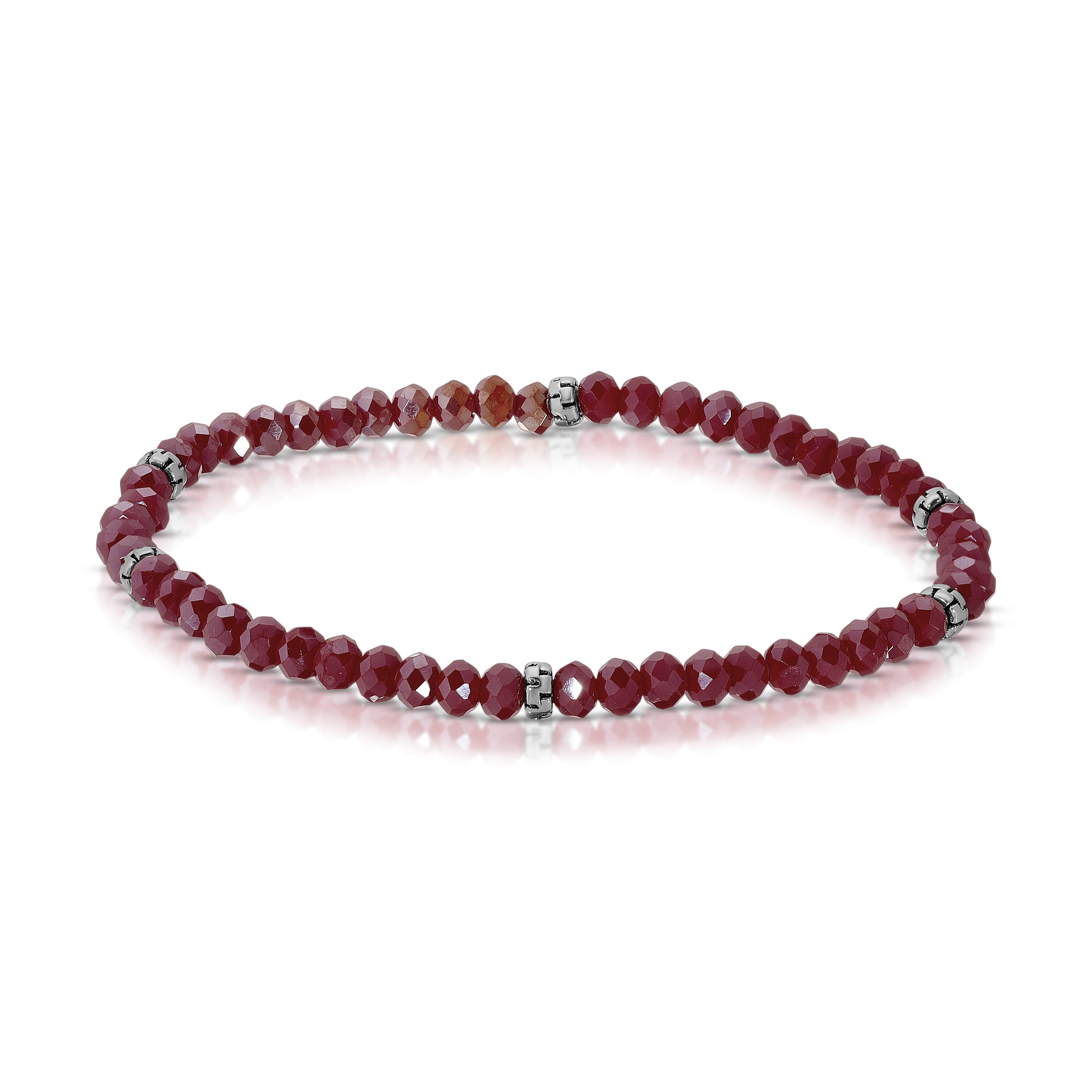 My FUN Colors Mini Crystal Bracelet Cranberry AB Crystal / Silver Accent-My FUN Colors-Little Giant Kidz