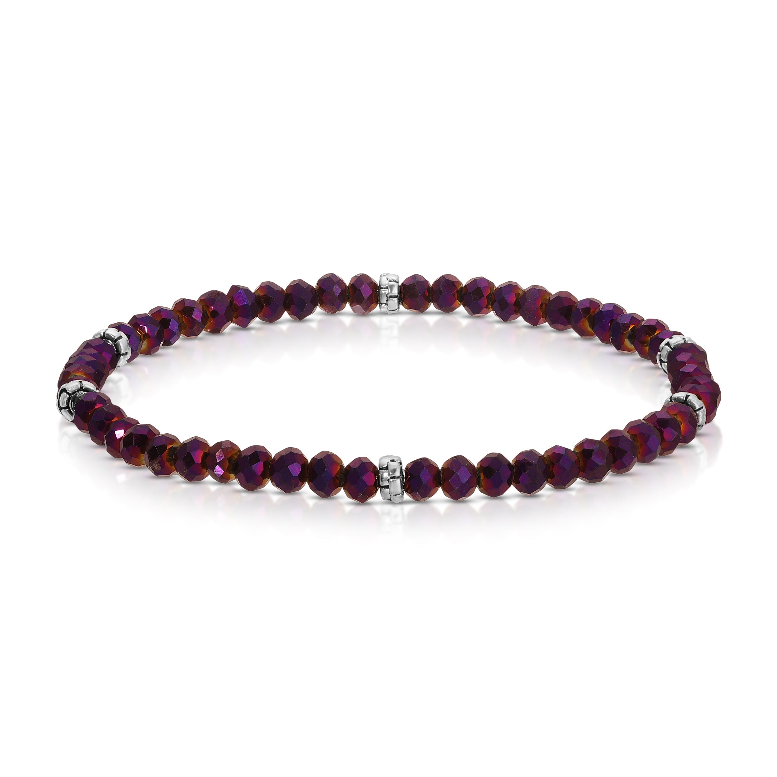 My FUN Colors Mini Crystal Bracelet Electric Purple Bracelet / Silver Accent-My FUN Colors-Little Giant Kidz