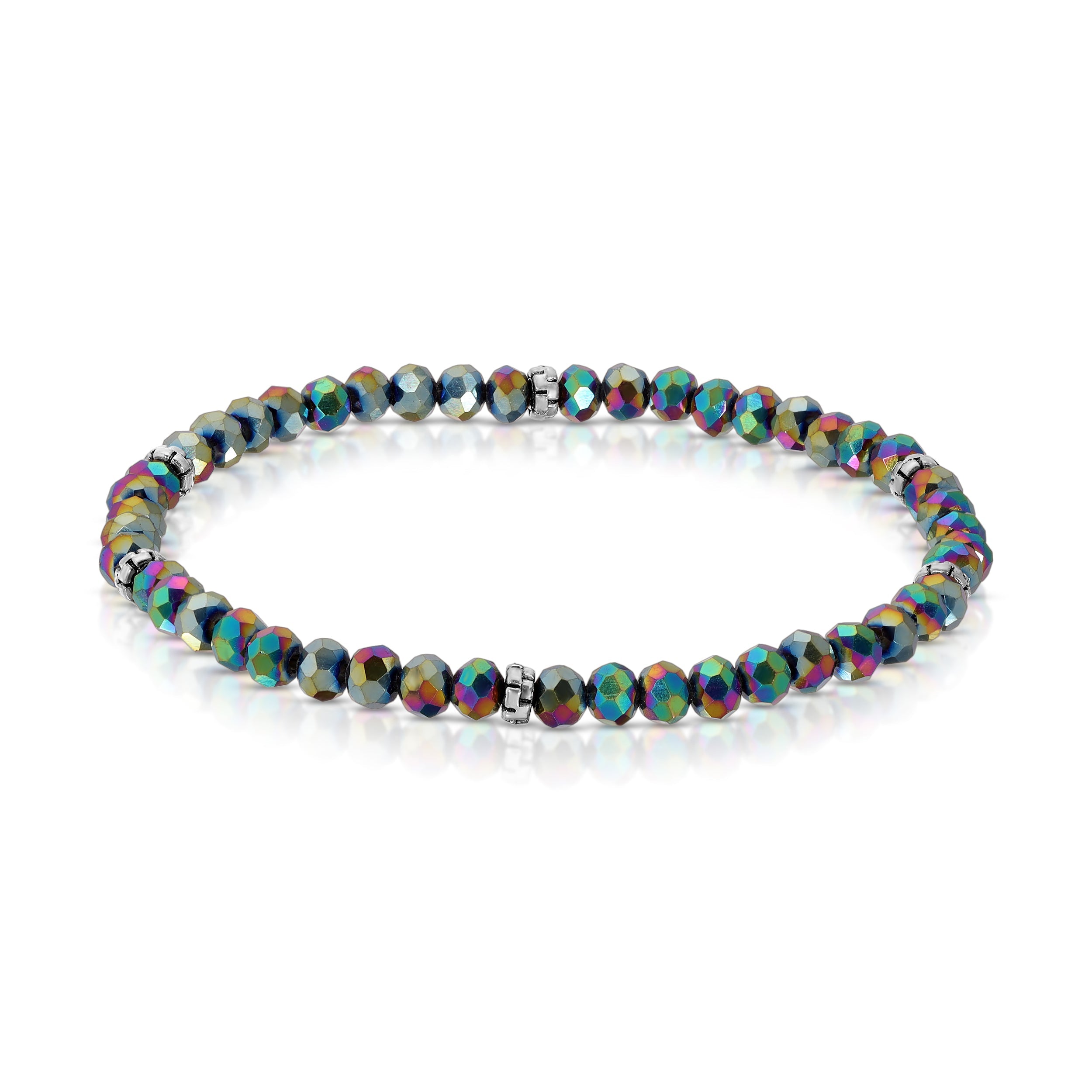 My FUN Colors Mini Crystal Bracelet Harlequin Crystal / Silver Accent-My FUN Colors-Little Giant Kidz