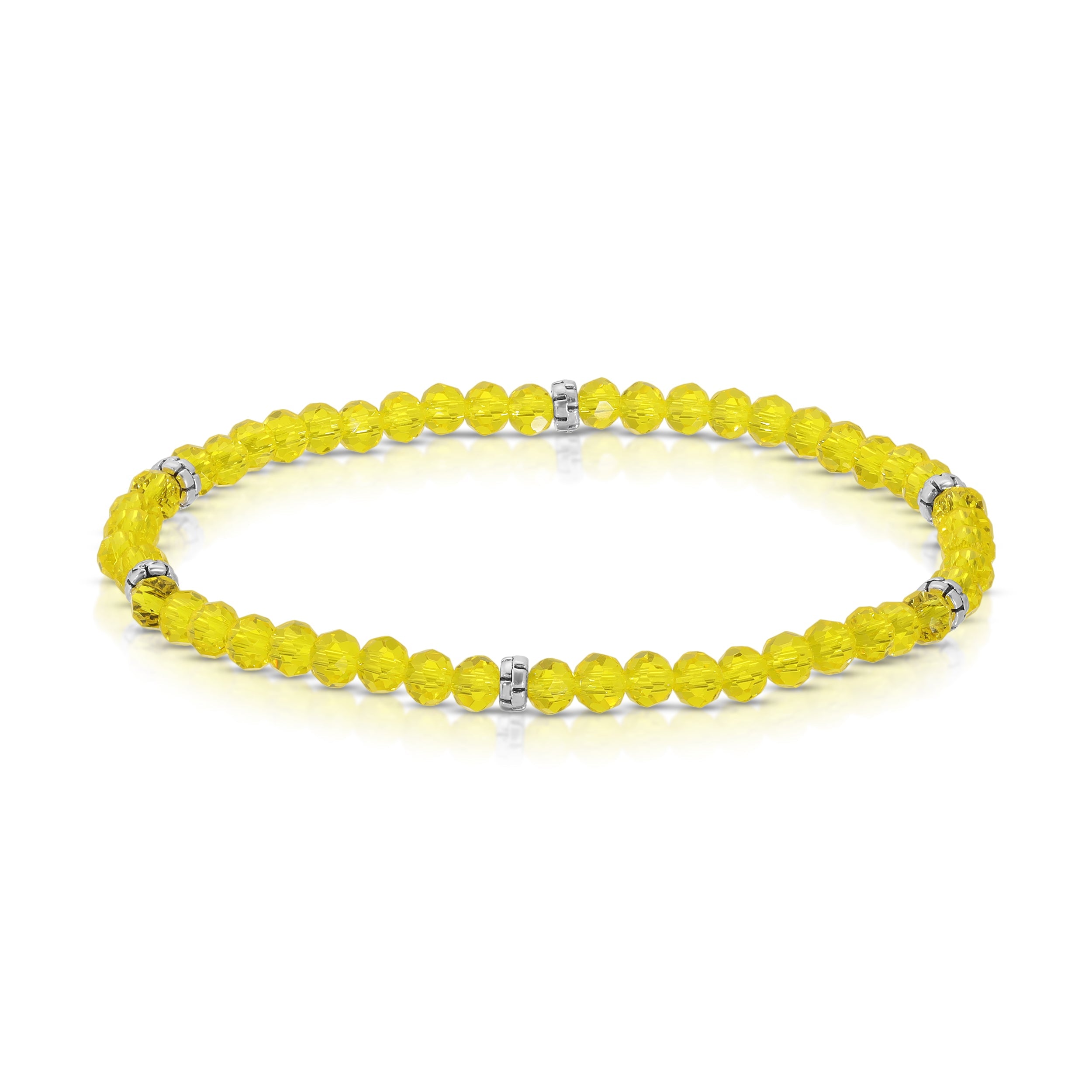 My FUN Colors Mini Crystal Bracelet Lemonade Crystal / Silver Accent-My FUN Colors-Little Giant Kidz