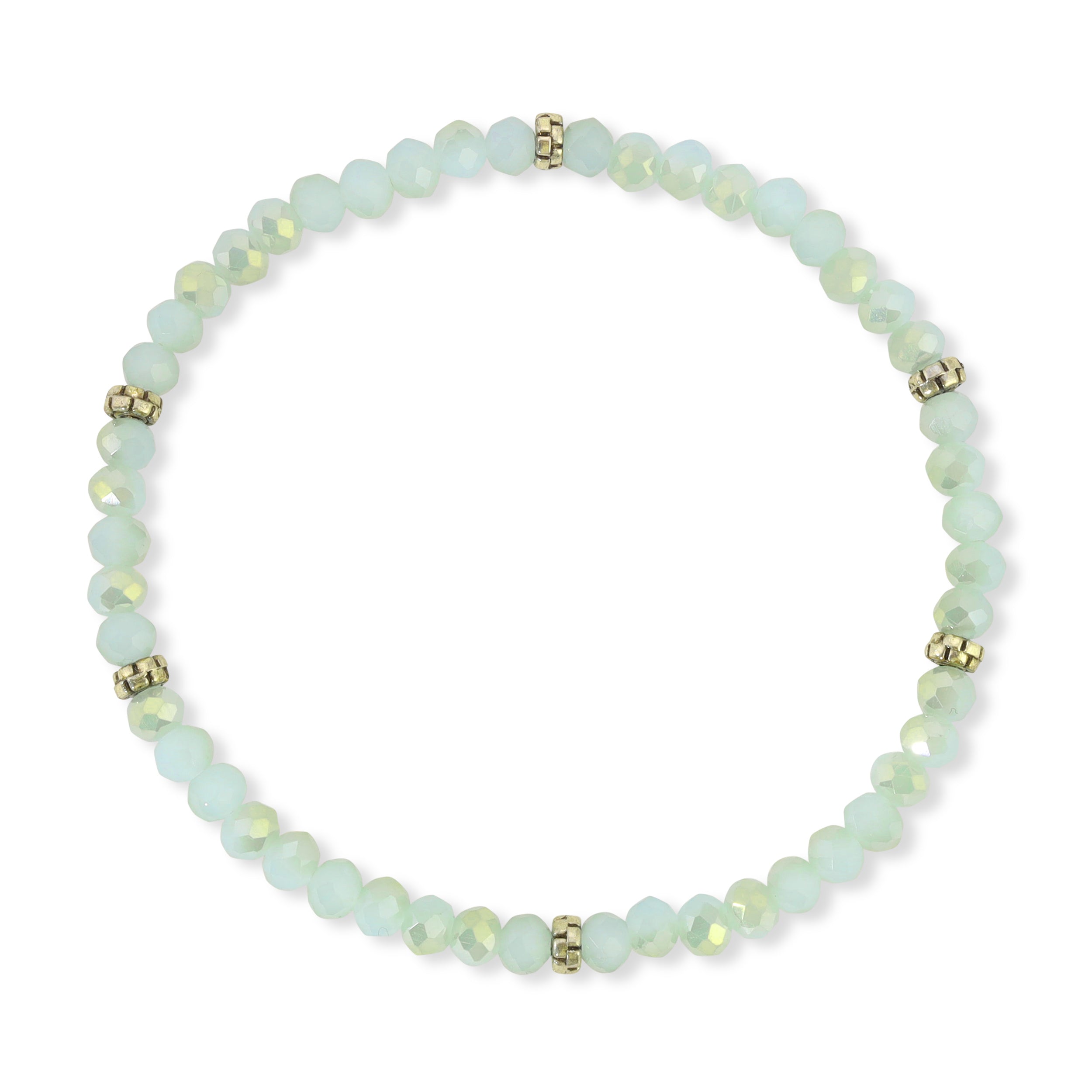 My FUN Colors Mini Crystal Bracelet Powder Blue AB Crystal / Silver Accent-My FUN Colors-Little Giant Kidz