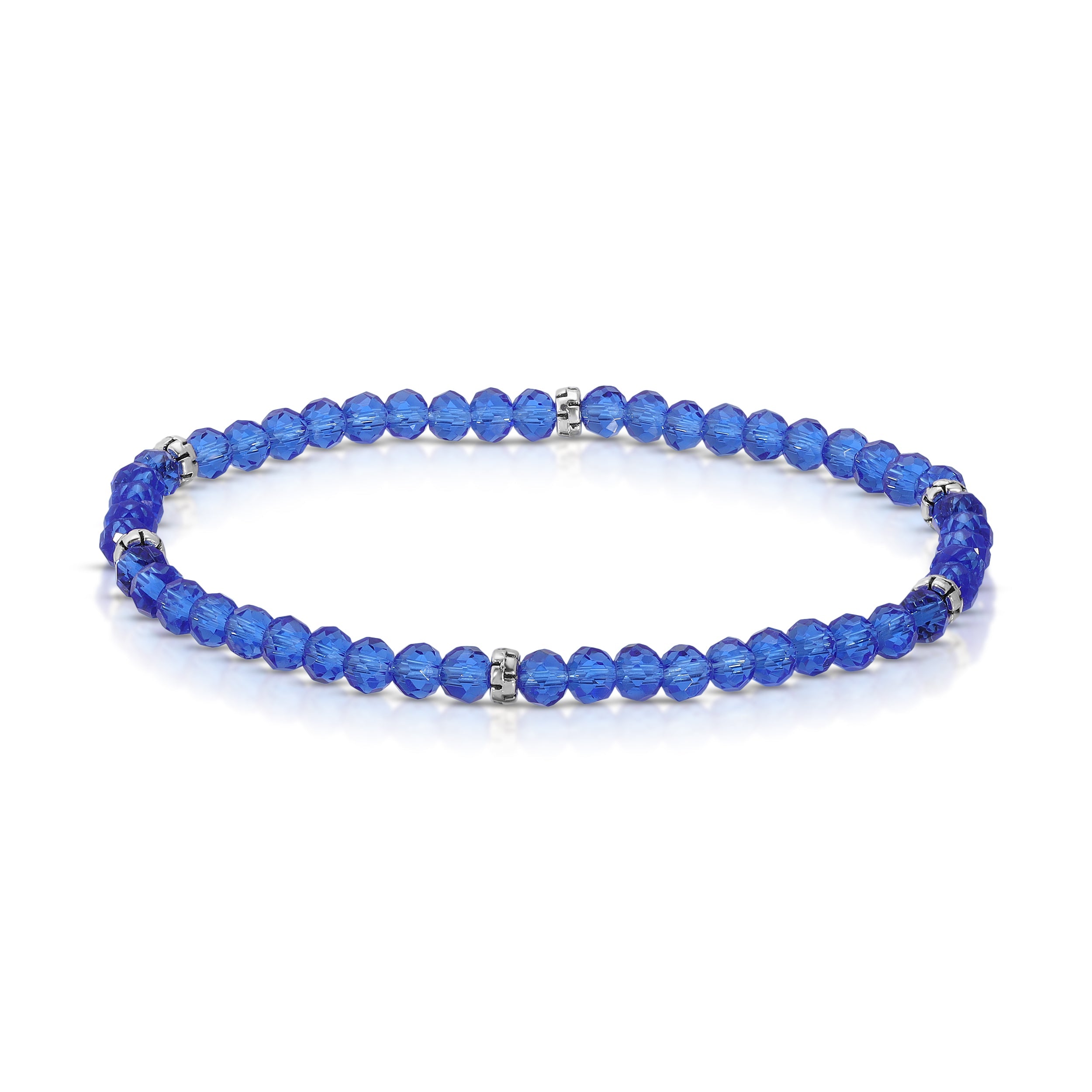 My FUN Colors Mini Crystal Bracelet Royal Crystal / Silver Accent-My FUN Colors-Little Giant Kidz