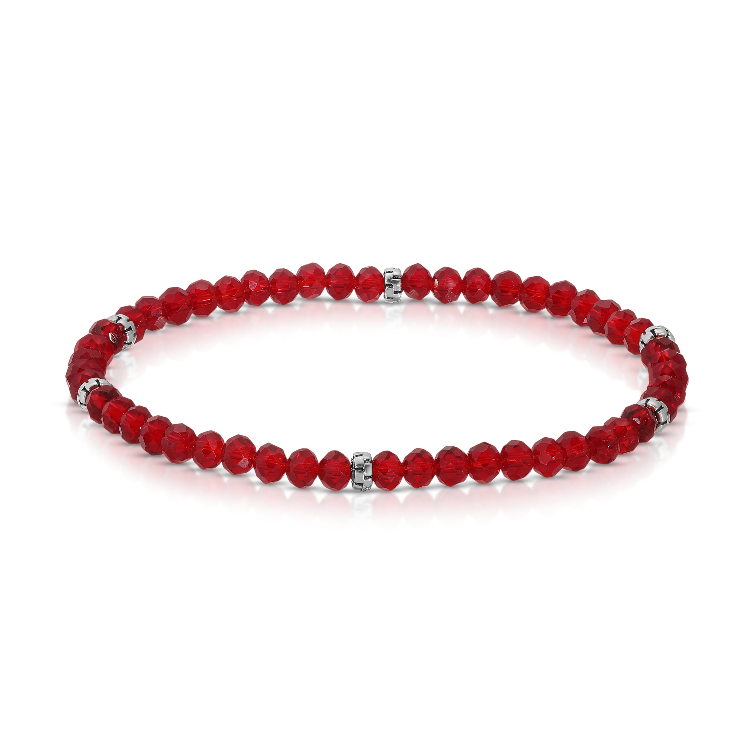 My FUN Colors Mini Crystal Bracelet Ruby Crystal / Silver Accent-My FUN Colors-Little Giant Kidz