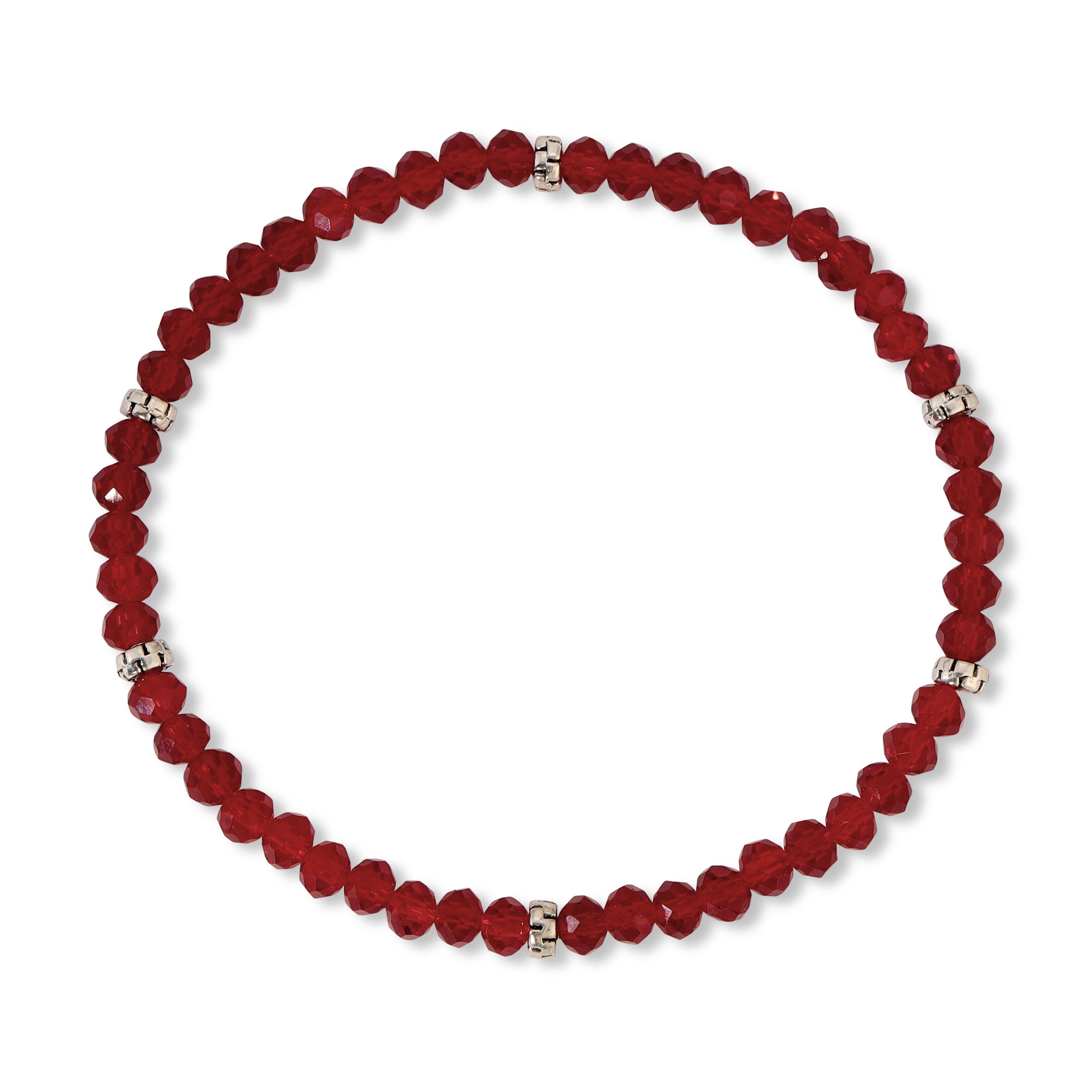 My FUN Colors Mini Crystal Bracelet Ruby Crystal / Silver Accent-My FUN Colors-Little Giant Kidz