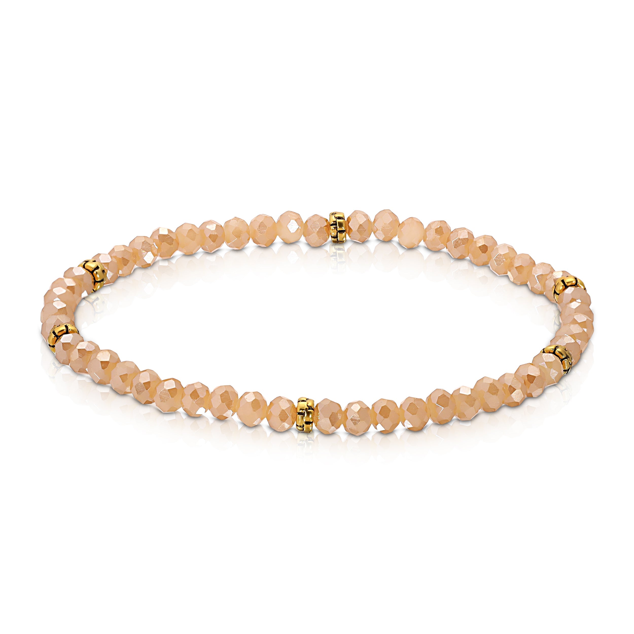 My FUN Colors Mini Crystal Bracelet Sahara ab / Gold Accent-My FUN Colors-Little Giant Kidz