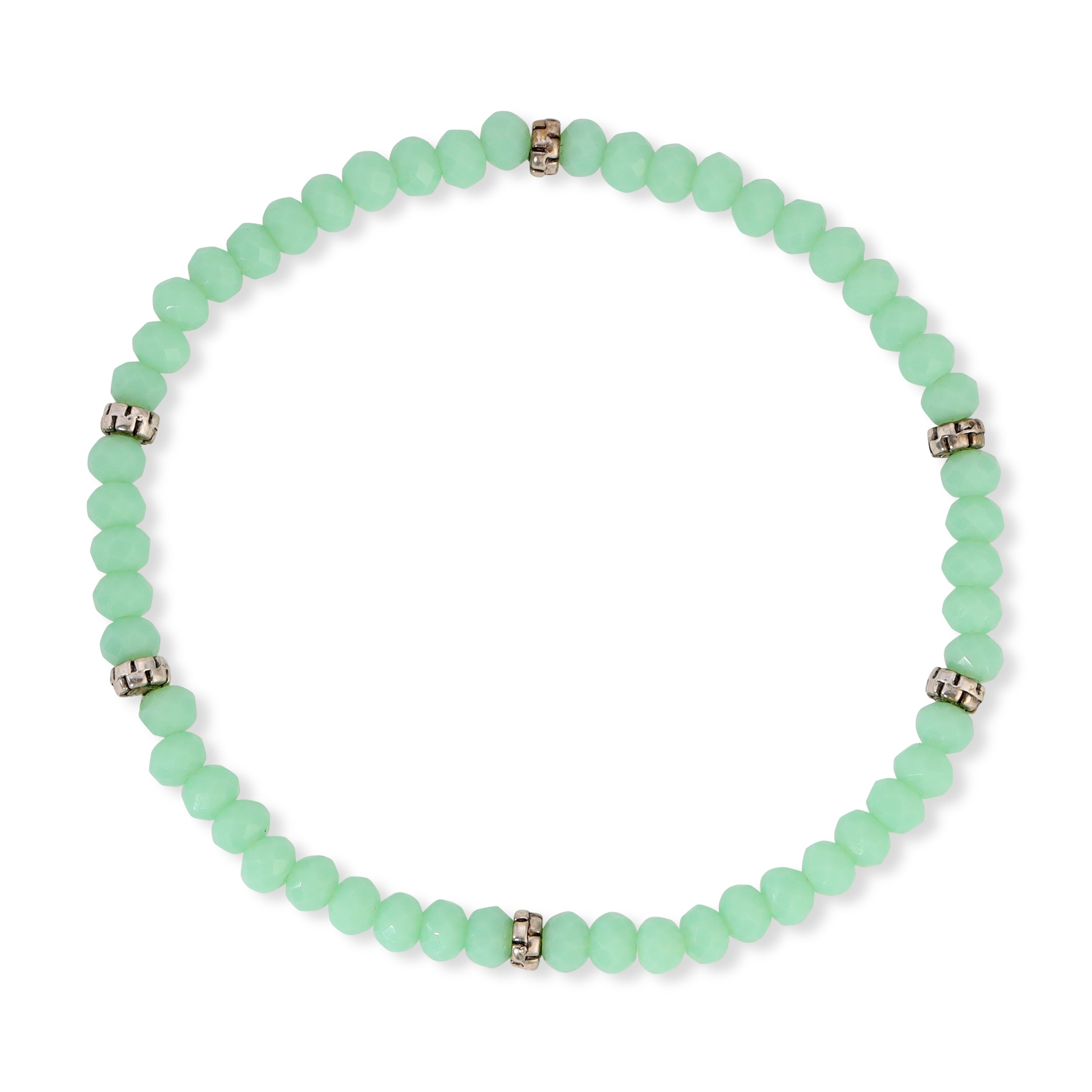 My FUN Colors Mini Crystal Bracelet Sea Mist Crystal / Silver Accent-My FUN Colors-Little Giant Kidz