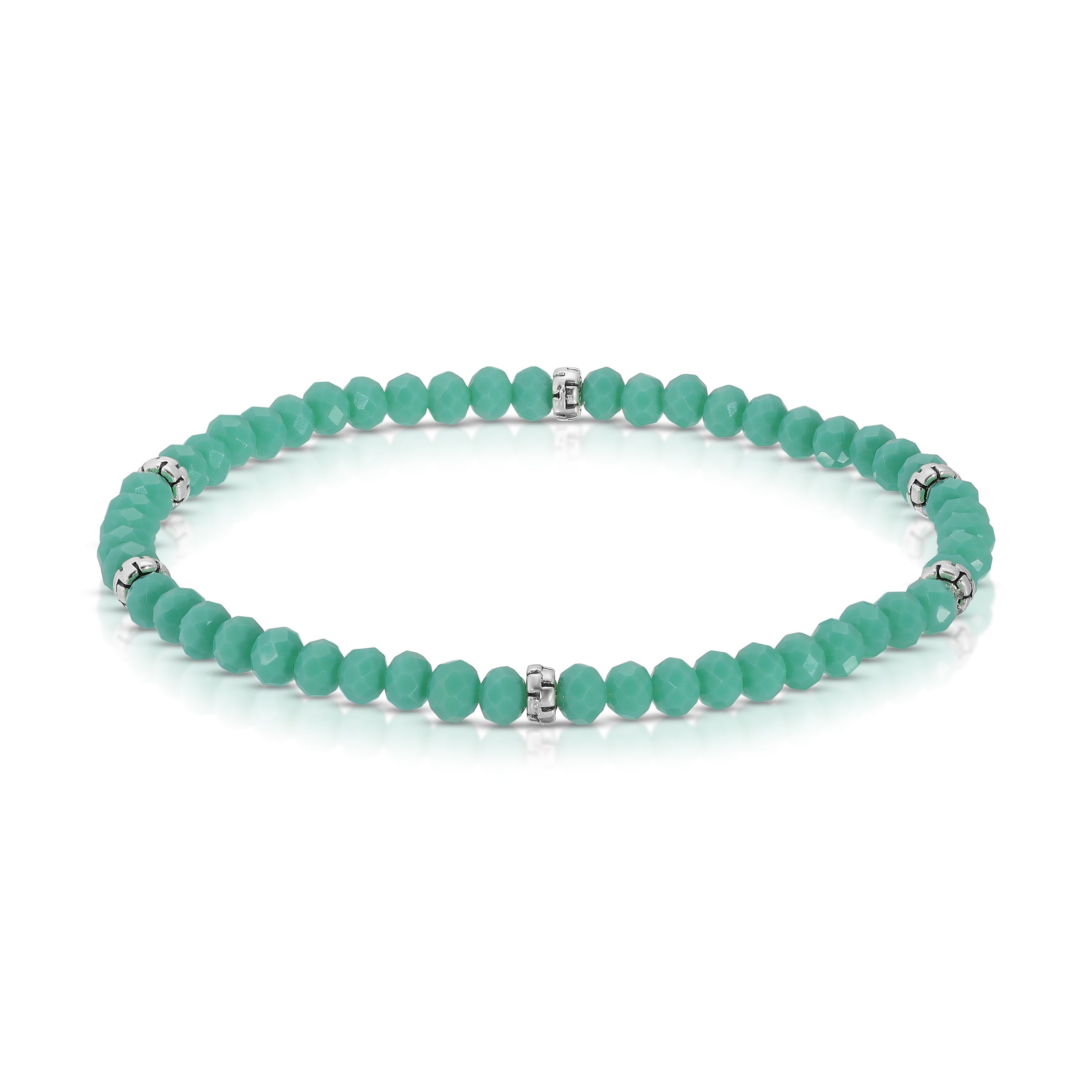 My FUN Colors Mini Crystal Bracelet Turquoise / Silver Accent-My FUN Colors-Little Giant Kidz