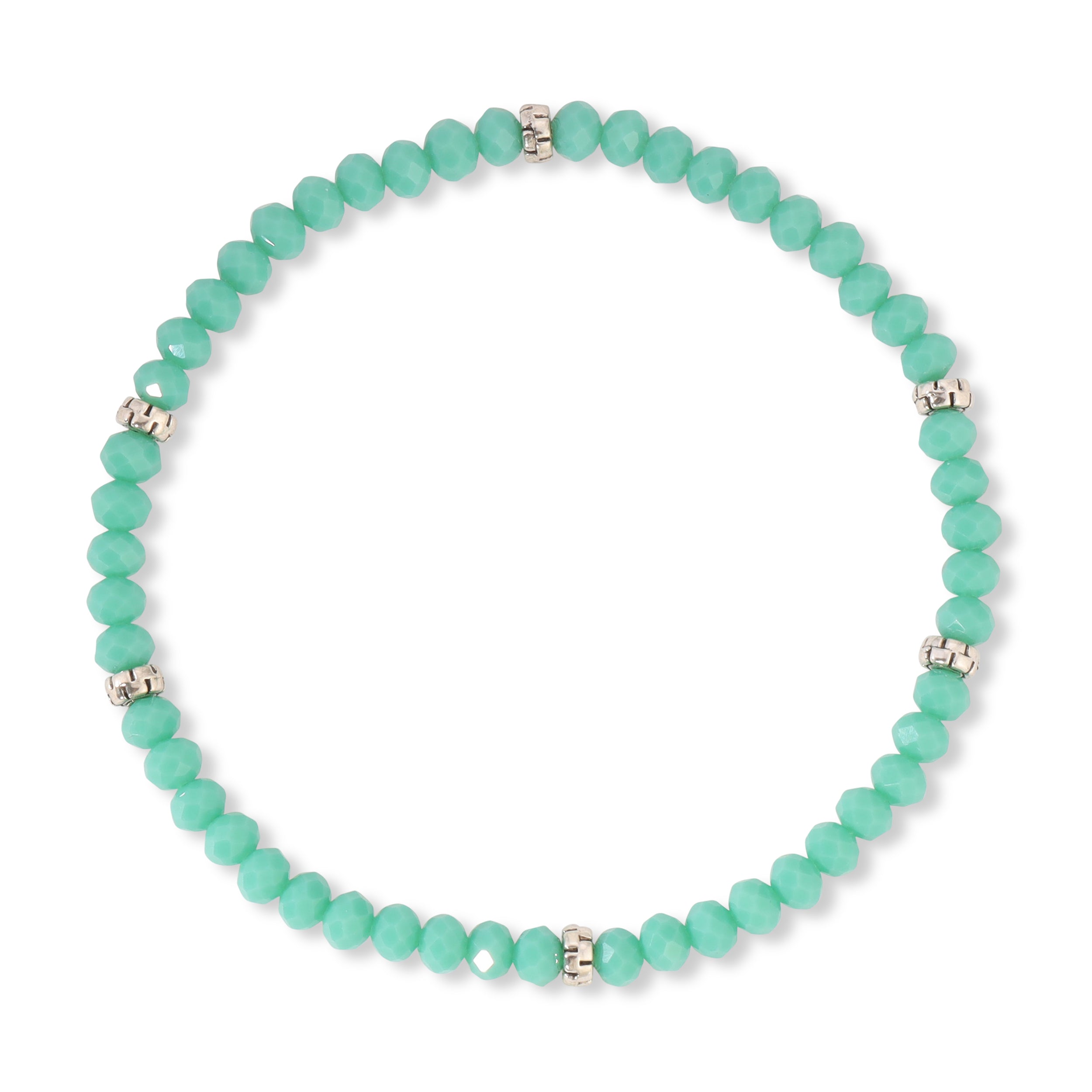 My FUN Colors Mini Crystal Bracelet Turquoise / Silver Accent-My FUN Colors-Little Giant Kidz