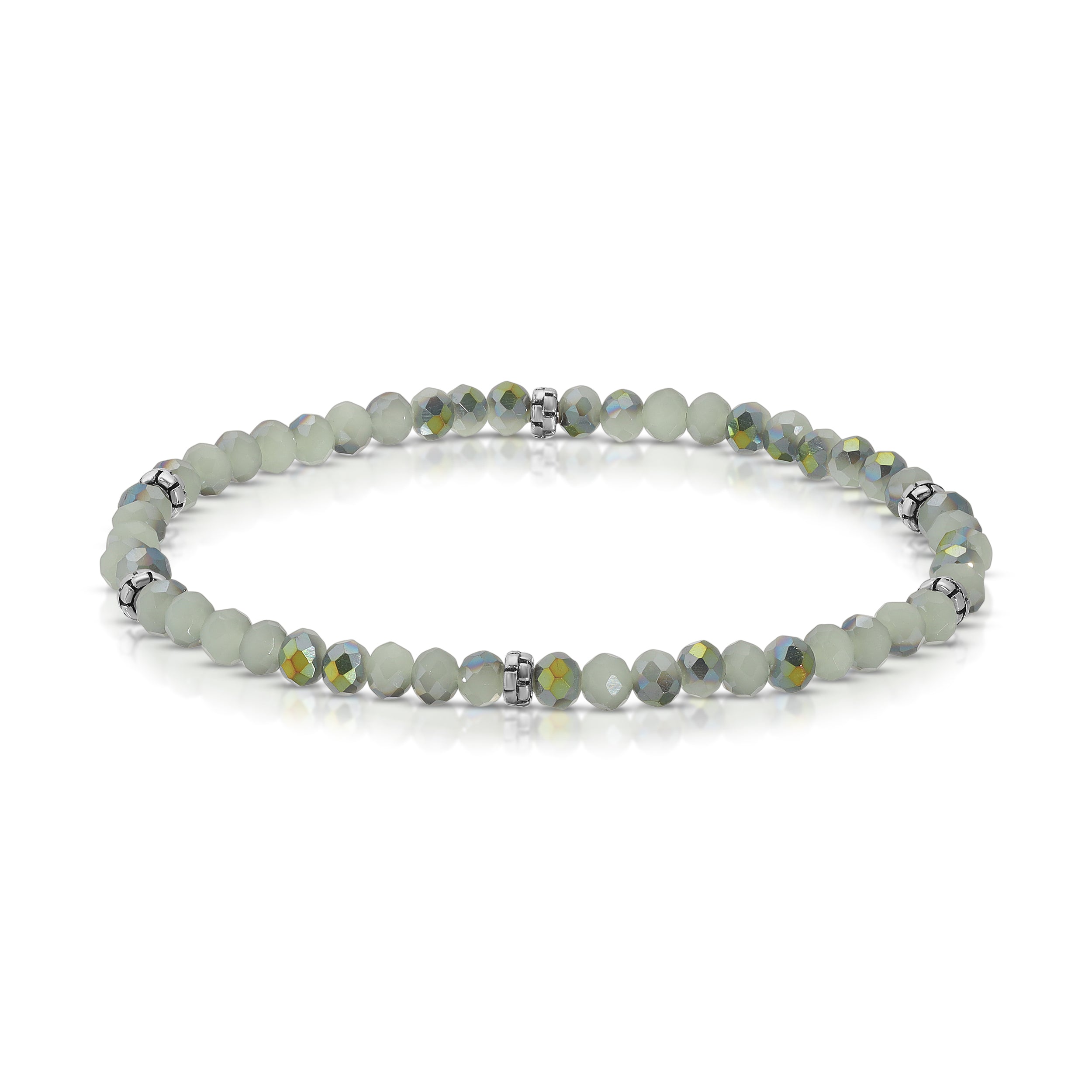 My FUN Colors Mini Crystal Bracelet Twilight Sage / Silver Accent-My FUN Colors-Little Giant Kidz