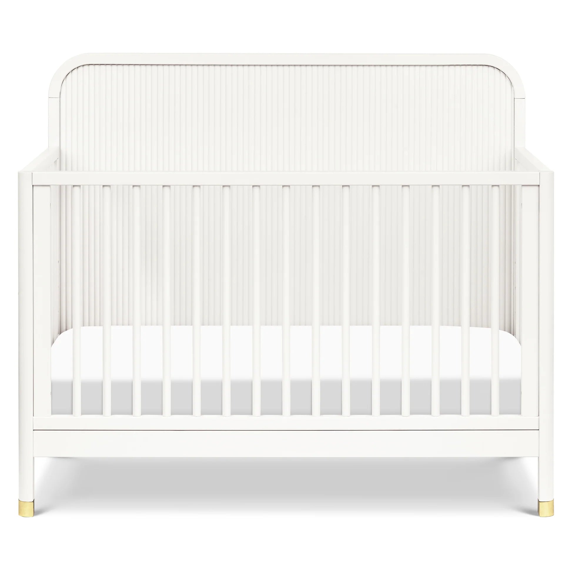 Namesake Brimsley Tambour 4-in-1 Convertible Crib - Warm White-NAMESAKE-Little Giant Kidz