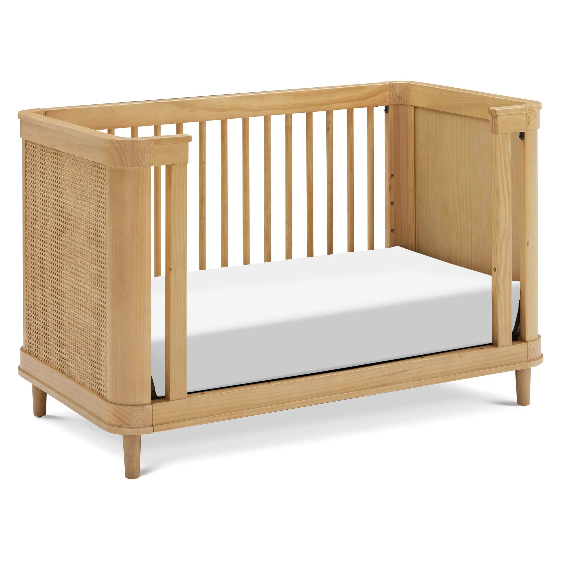 Namesake Marin with Cane 3-in-1 Convertible Crib - Honey & Honey Cane-NAMESAKE-Little Giant Kidz