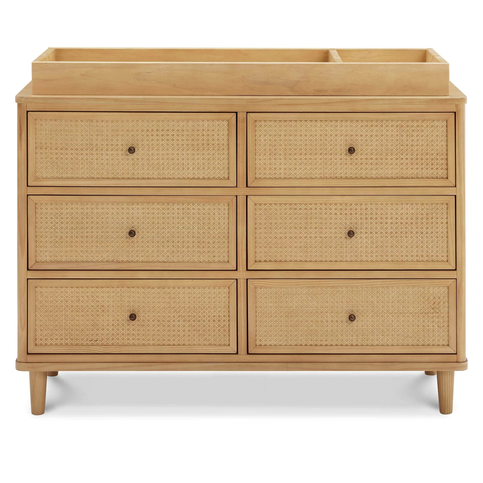 Namesake Marin with Cane 6 Drawer Assembled Dresser - Honey & Honey Cane-NAMESAKE-Little Giant Kidz