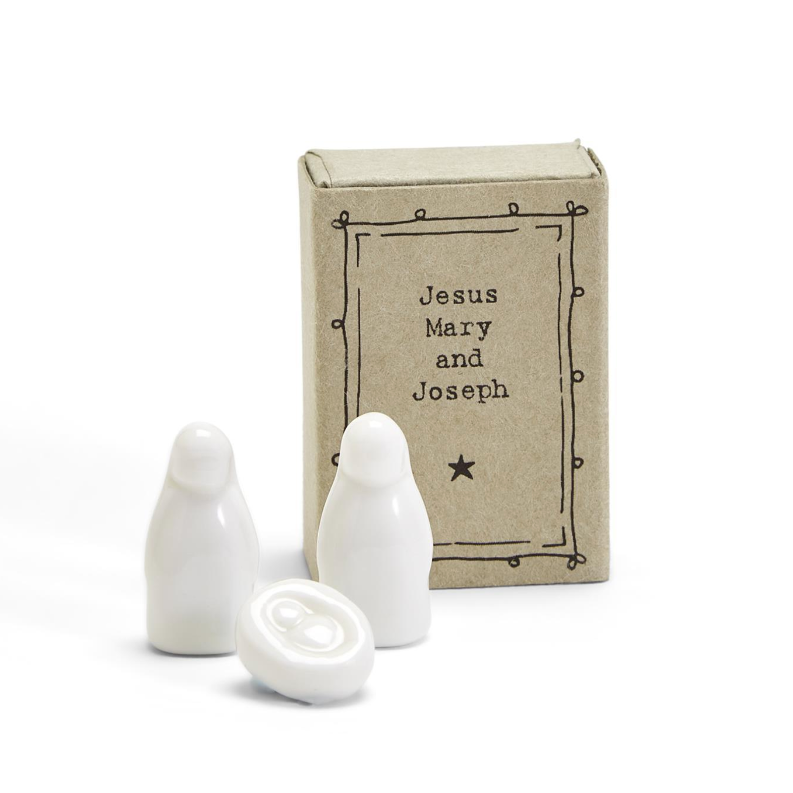 Nativity Matchbox Designed by East of India - Porcelain-CUPCAKES & CARTWHEELS-Little Giant Kidz