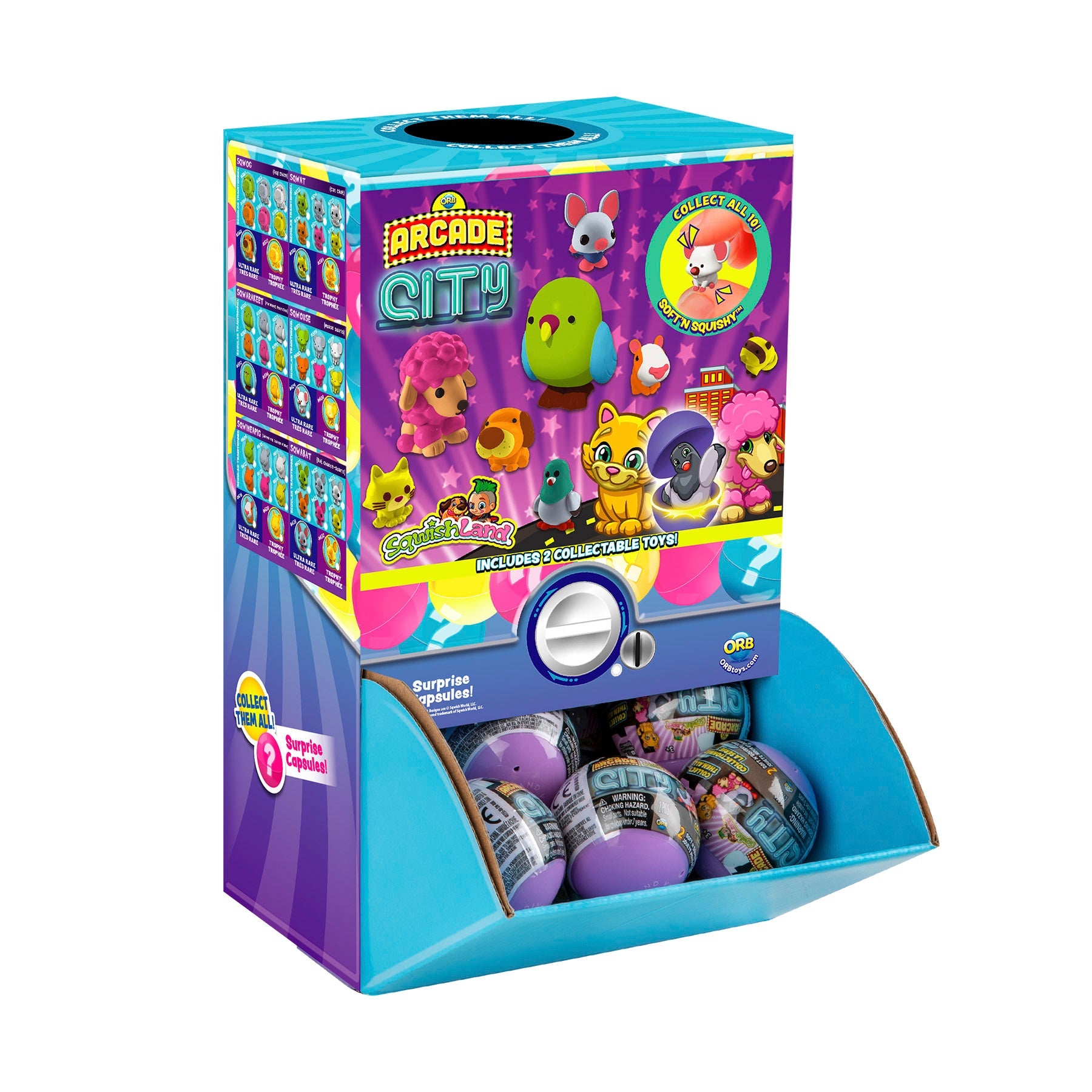 ORB Arcade Capsules Sqwishland City - Assorted-ORB TOYS-Little Giant Kidz