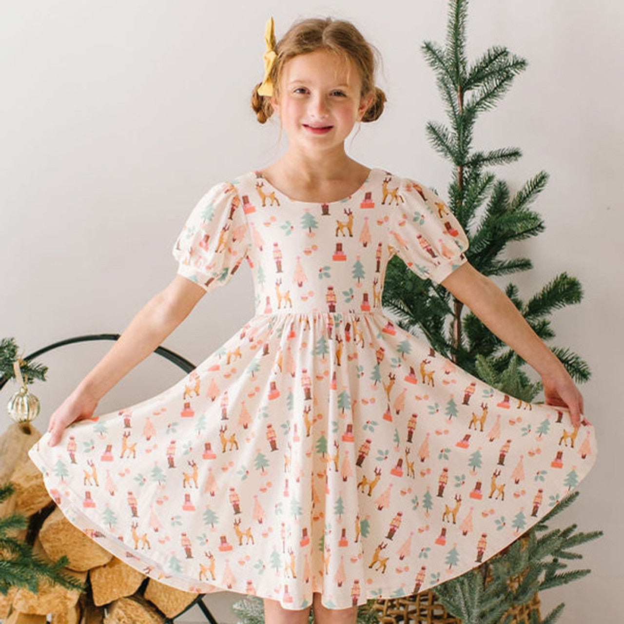 Ollie Jay Puff Twirl Dress- Nutcracker-Ollie Jay-Little Giant Kidz