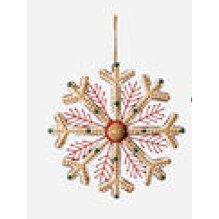 One Hundred 80 Degrees Snowflake Ornament-Large-ONE HUNDRED 80 DEGREES-Little Giant Kidz