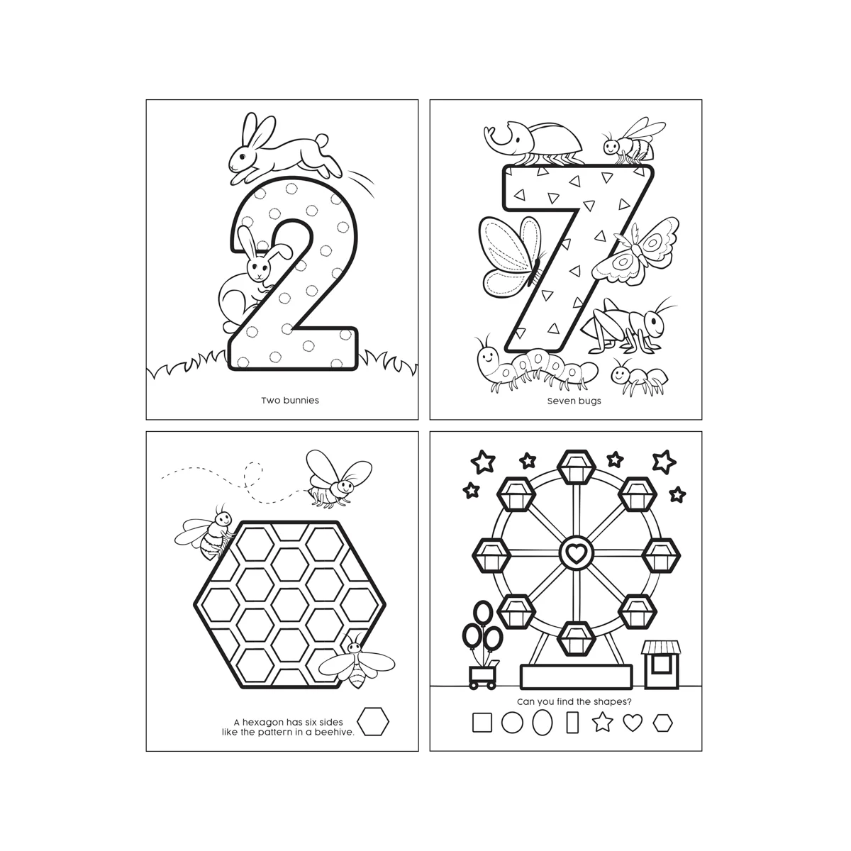 Ooly 123: Shapes + Numbers Toddler Coloring Book-OOLY-Little Giant Kidz