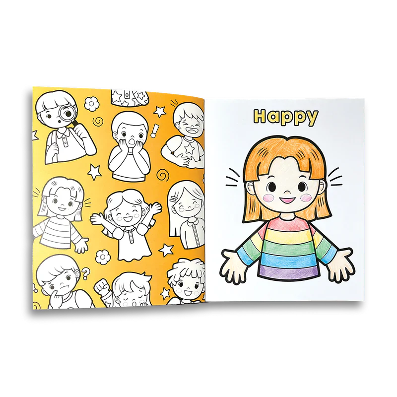 Ooly Color-In Book - My First Feelings Toddler Coloring Book-OOLY-Little Giant Kidz