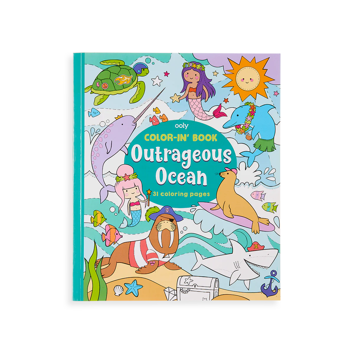 Ooly Color-In Book - Outrageous Ocean Coloring Book-OOLY-Little Giant Kidz