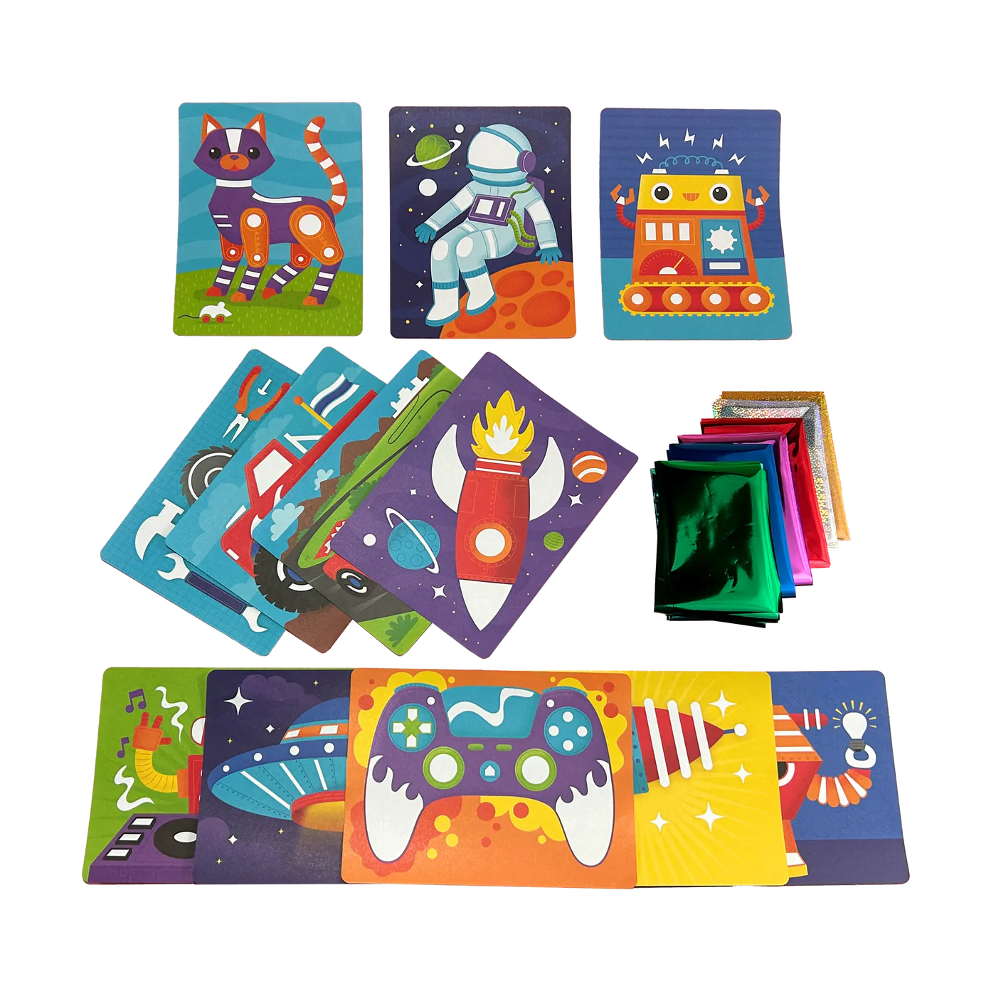 Ooly Foil-tastic Foil Art & Coloring Set - Gadgets & Gizmos-OOLY-Little Giant Kidz