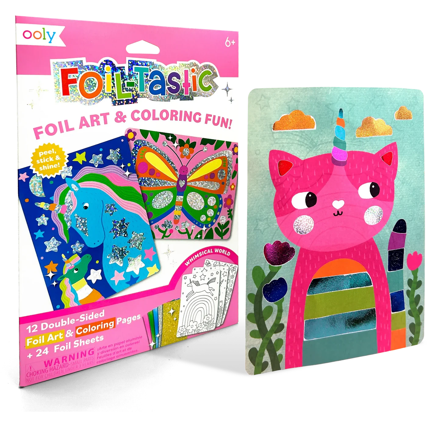 Ooly Foil-tastic Foil Art & Coloring Set - Whimsical World-OOLY-Little Giant Kidz