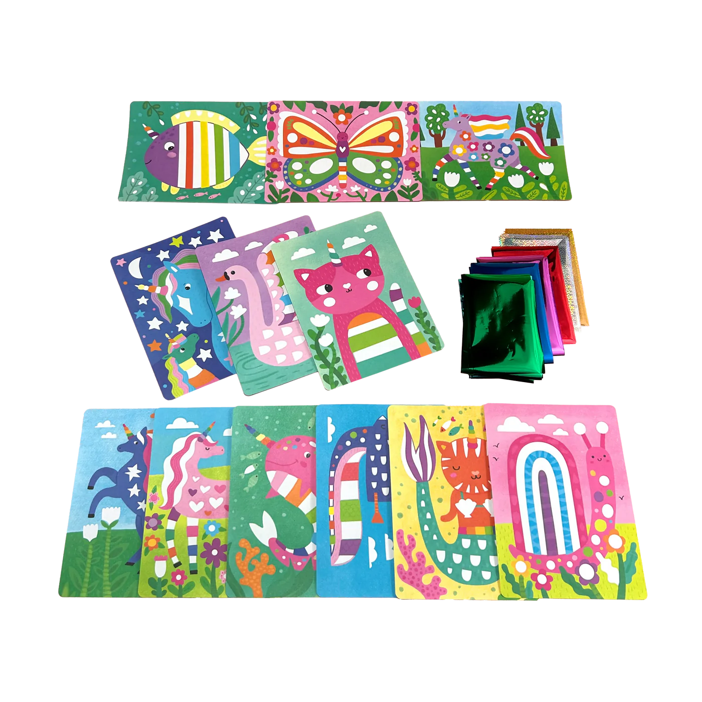 Ooly Foil-tastic Foil Art & Coloring Set - Whimsical World-OOLY-Little Giant Kidz