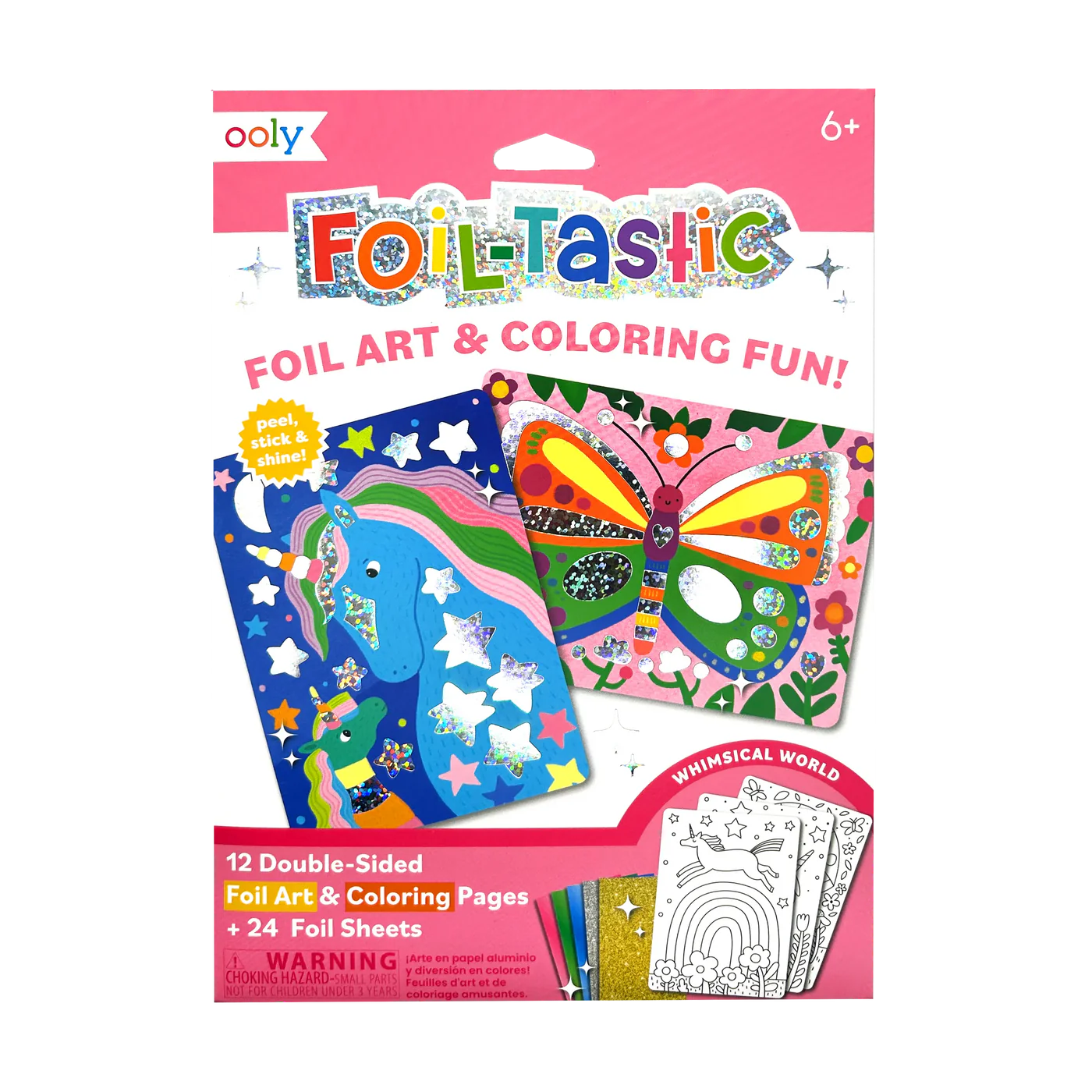 Ooly Foil-tastic Foil Art & Coloring Set - Whimsical World-OOLY-Little Giant Kidz