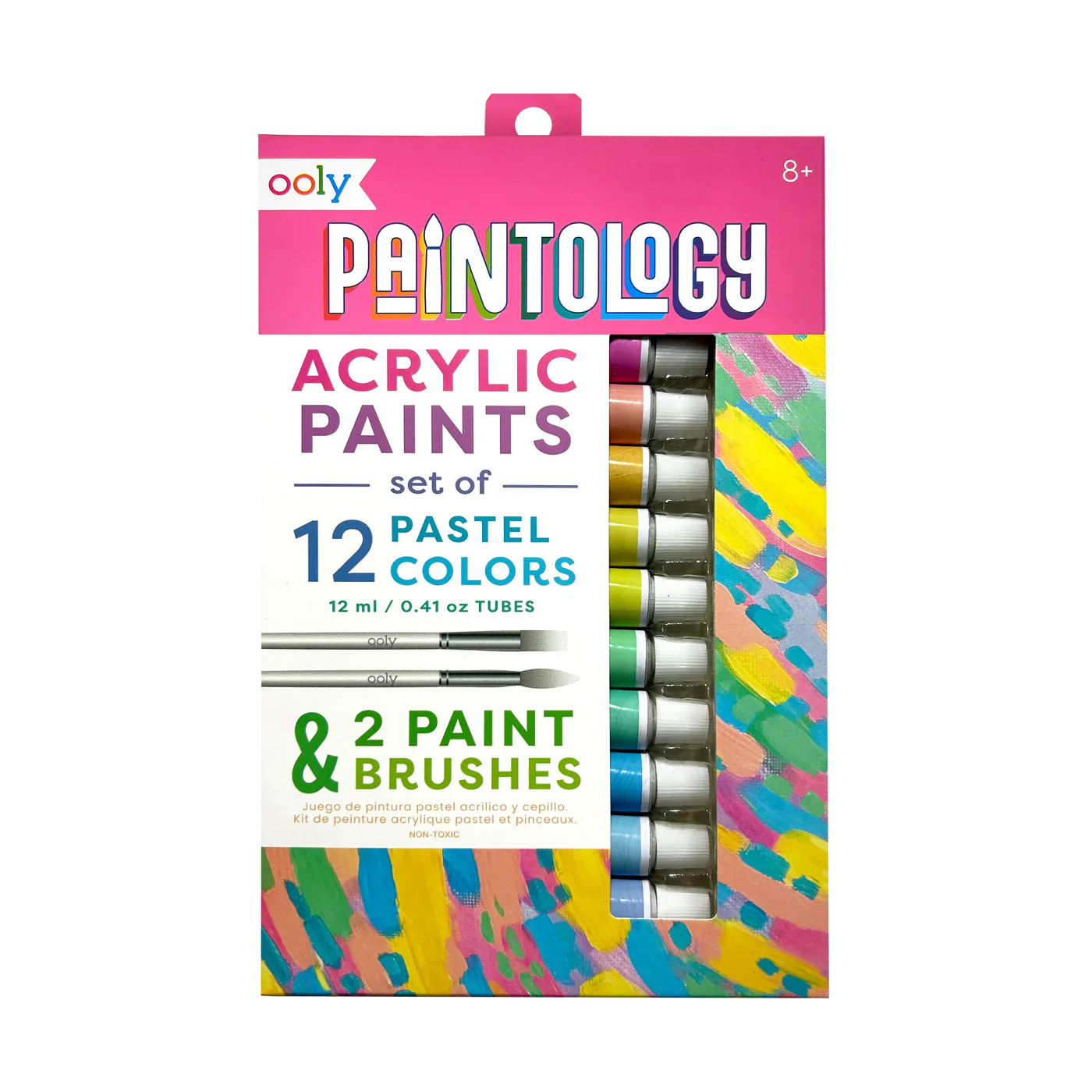 Ooly Paintology Acrylic Paint Set - Pastel Colors - Set of 12-OOLY-Little Giant Kidz