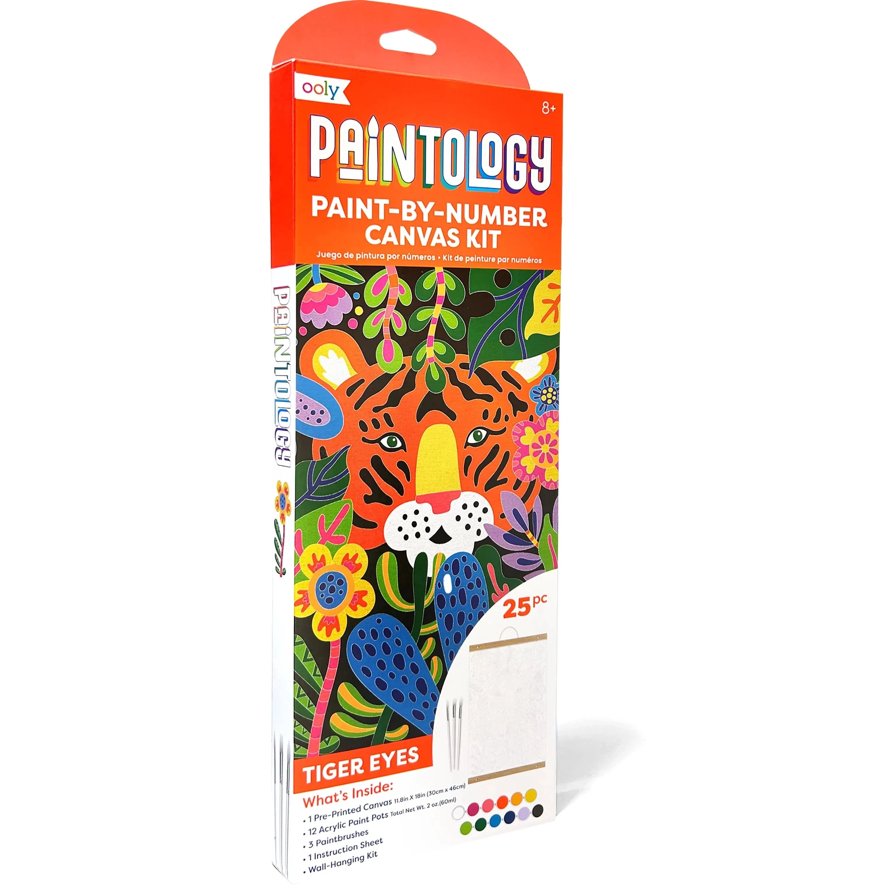 Ooly Paintology Paint-By-Number Canvas Kit - Tiger Eyes-OOLY-Little Giant Kidz