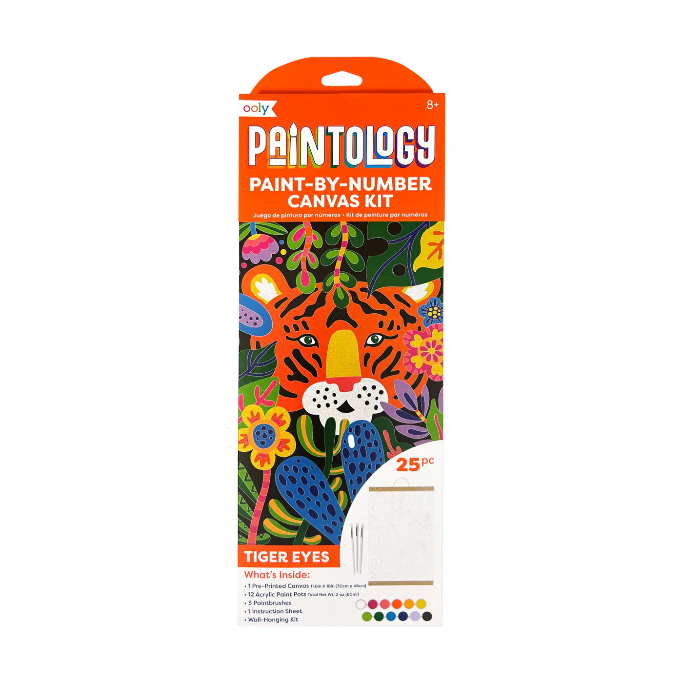 Ooly Paintology Paint-By-Number Canvas Kit - Tiger Eyes-OOLY-Little Giant Kidz