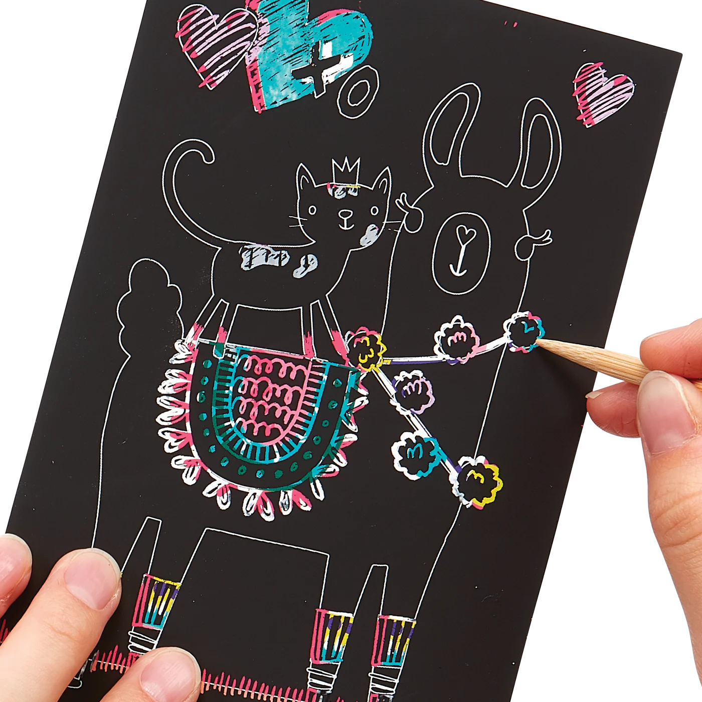 Ooly Scratch and Scribble Mini Scratch Art Kit: Funtastic Friends-OOLY-Little Giant Kidz